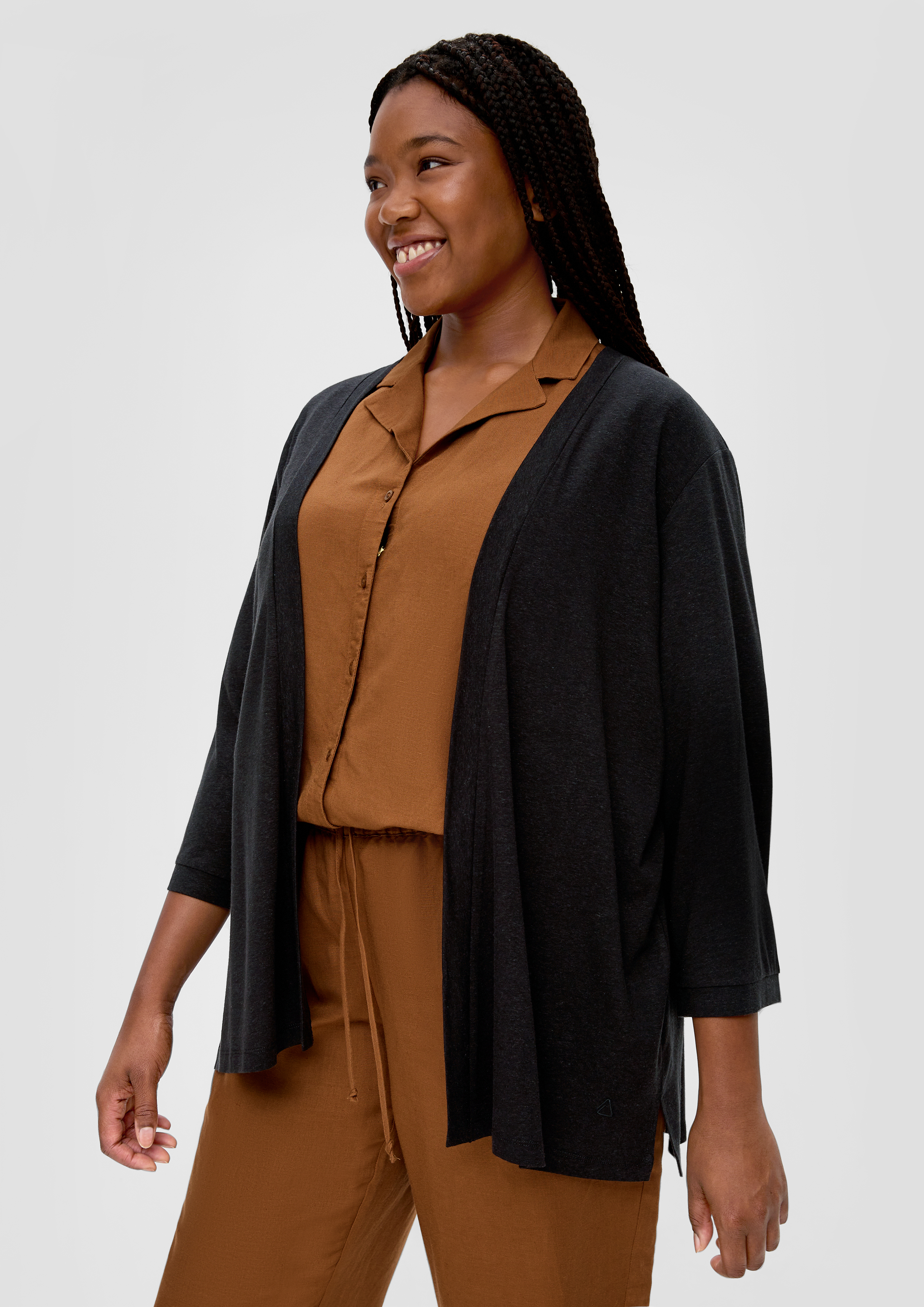 Black cardigan shop kimono