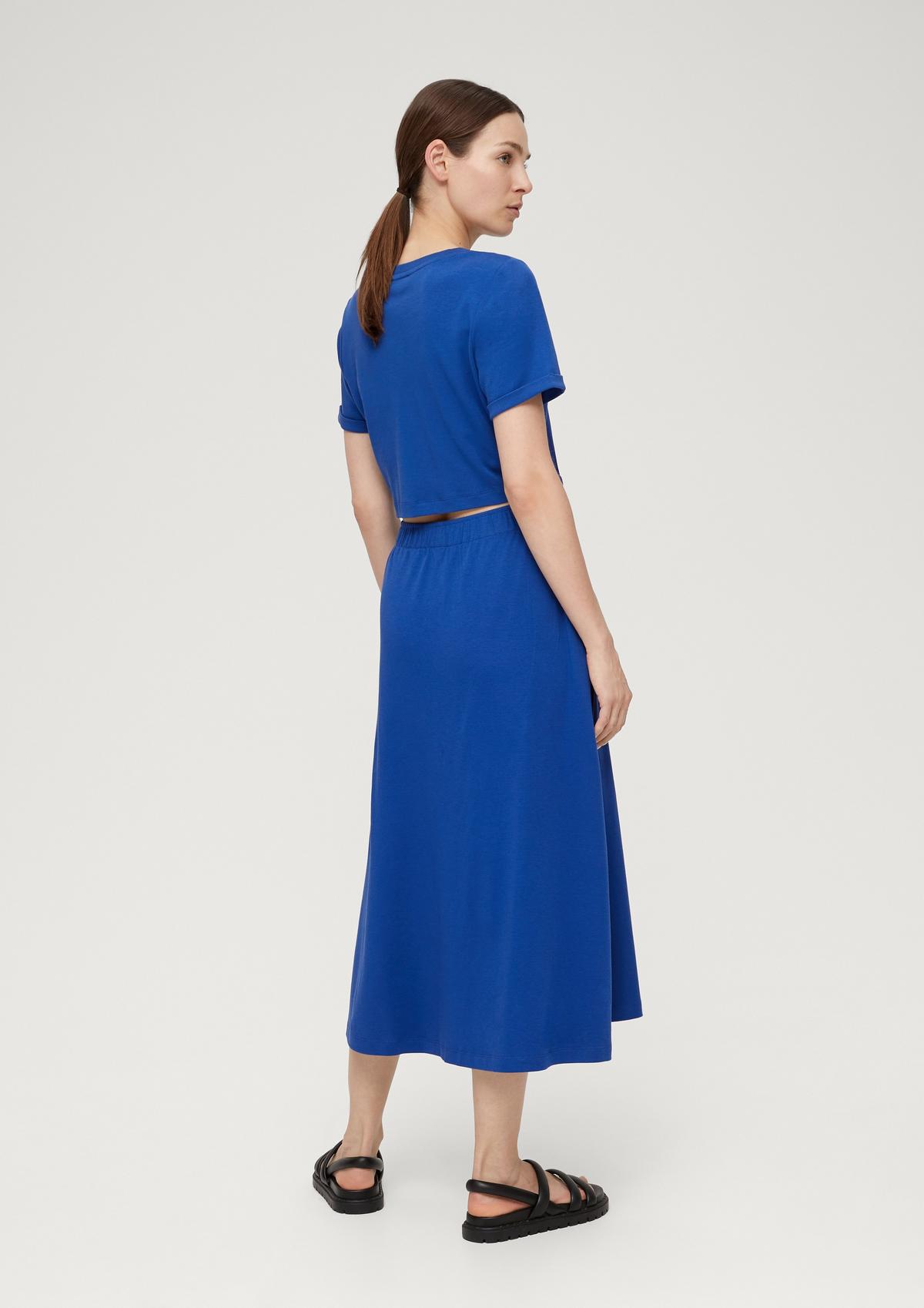 Jersey-Kleid mit Rückenausschnitt royalblau 