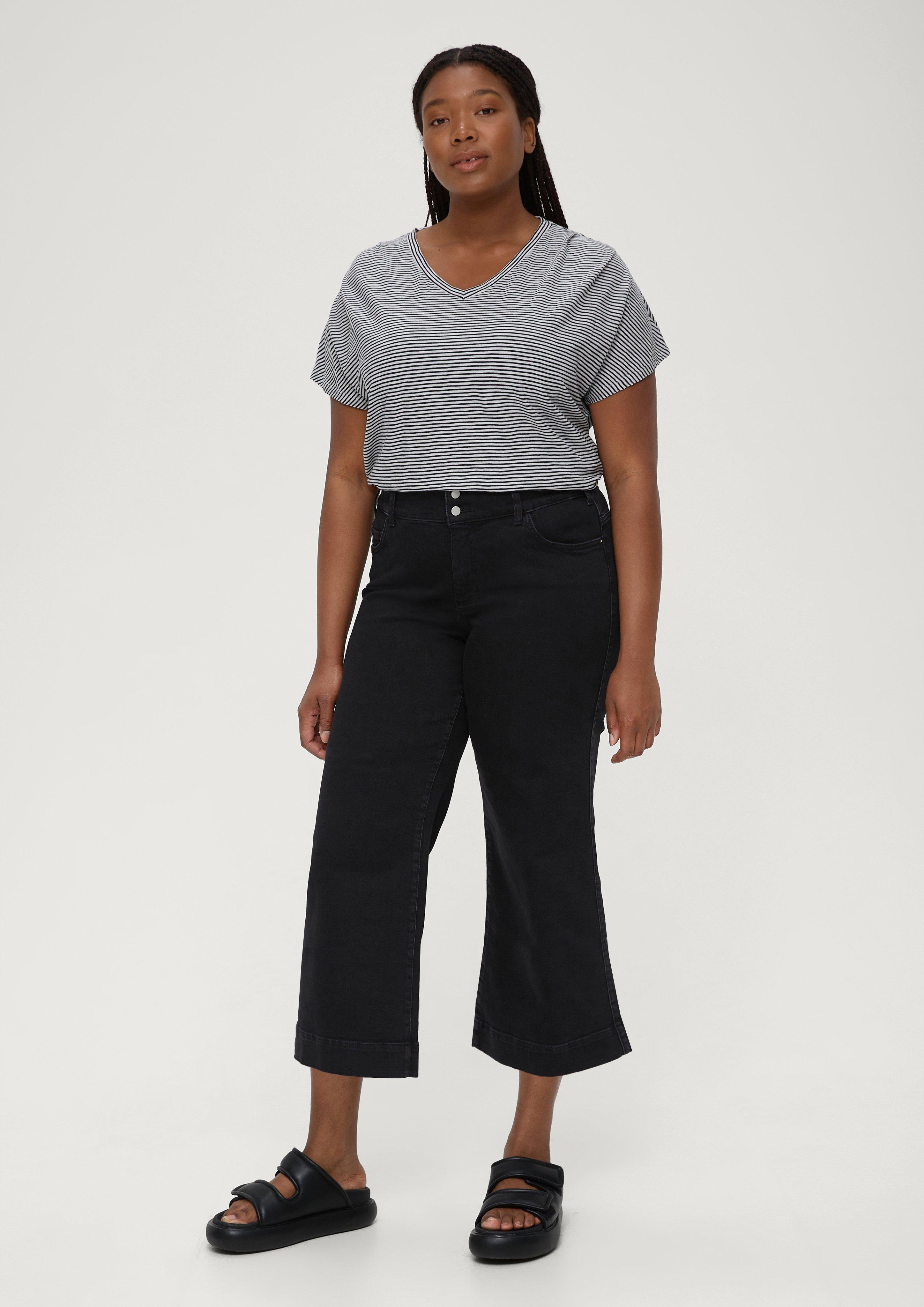 S.Oliver Jeans-Culotte / Regular Fit / Mid Rise / Wide Leg