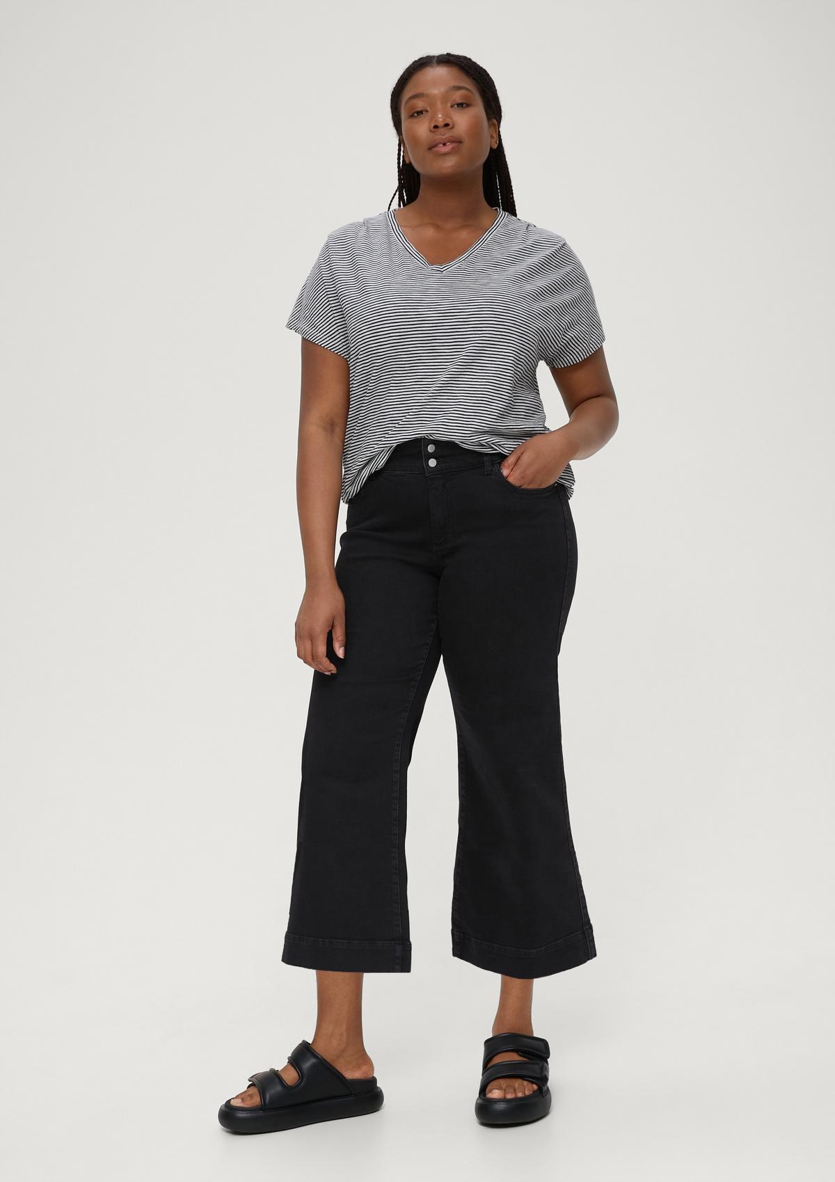 s.Oliver Relaxed fit: culottes with an elasticated waistband