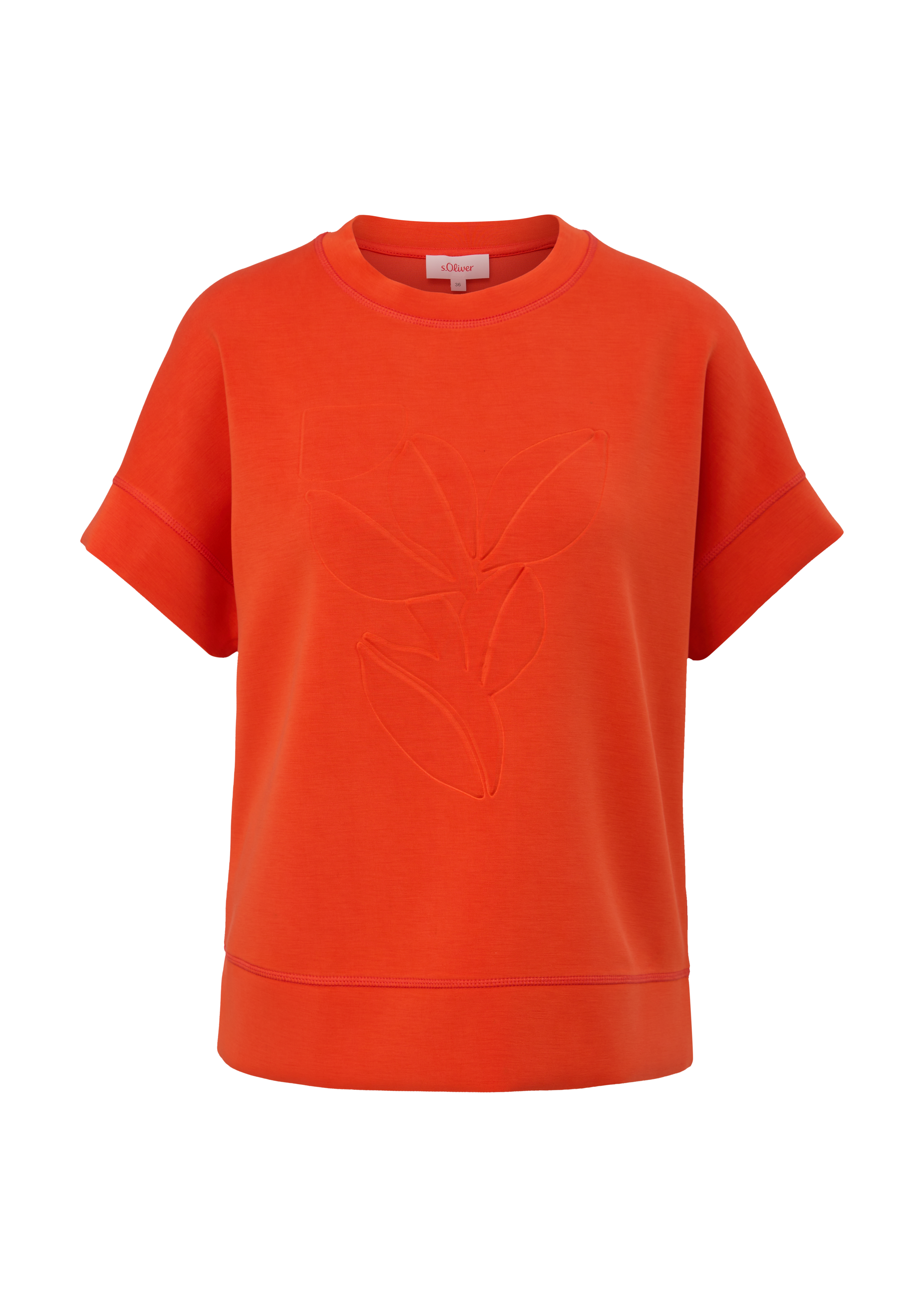 Thumbnail - s.Oliver - Scuba-Shirt im Loose Fit, Damen, Orange