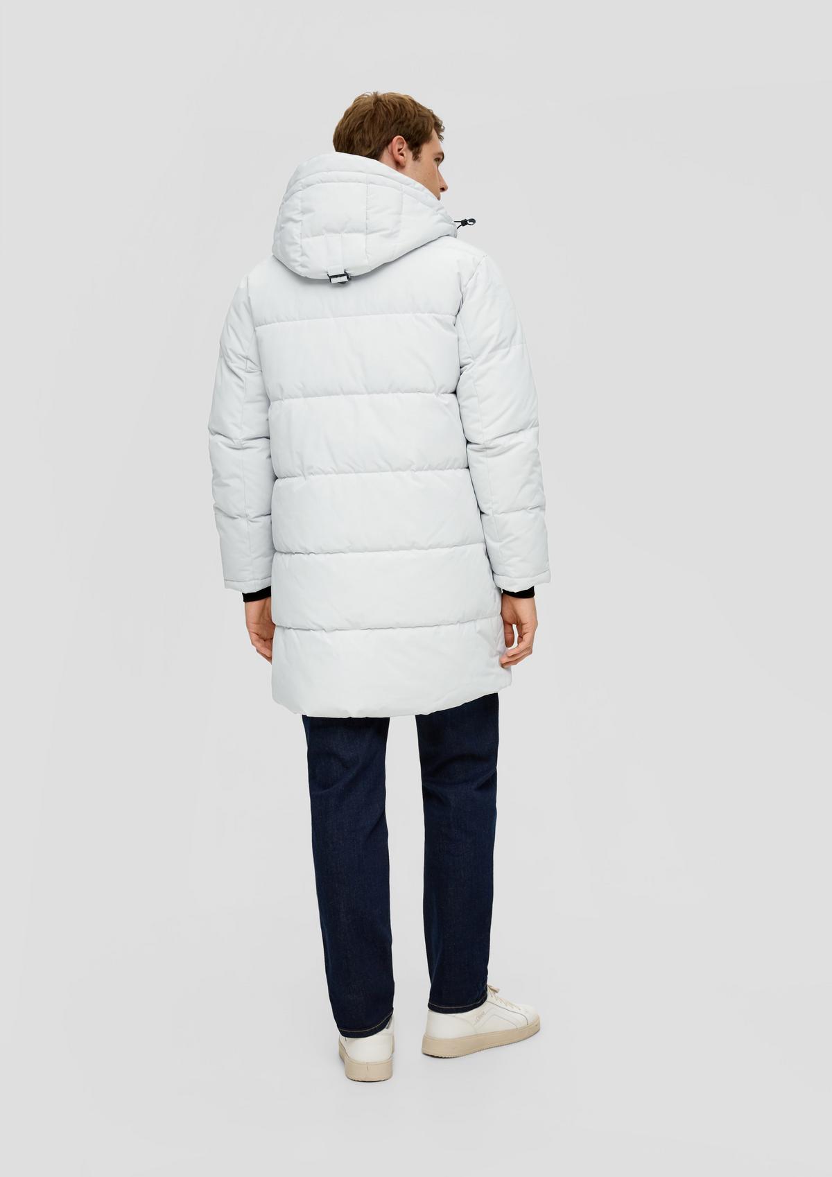 s.Oliver Quilted coat with a lettering print