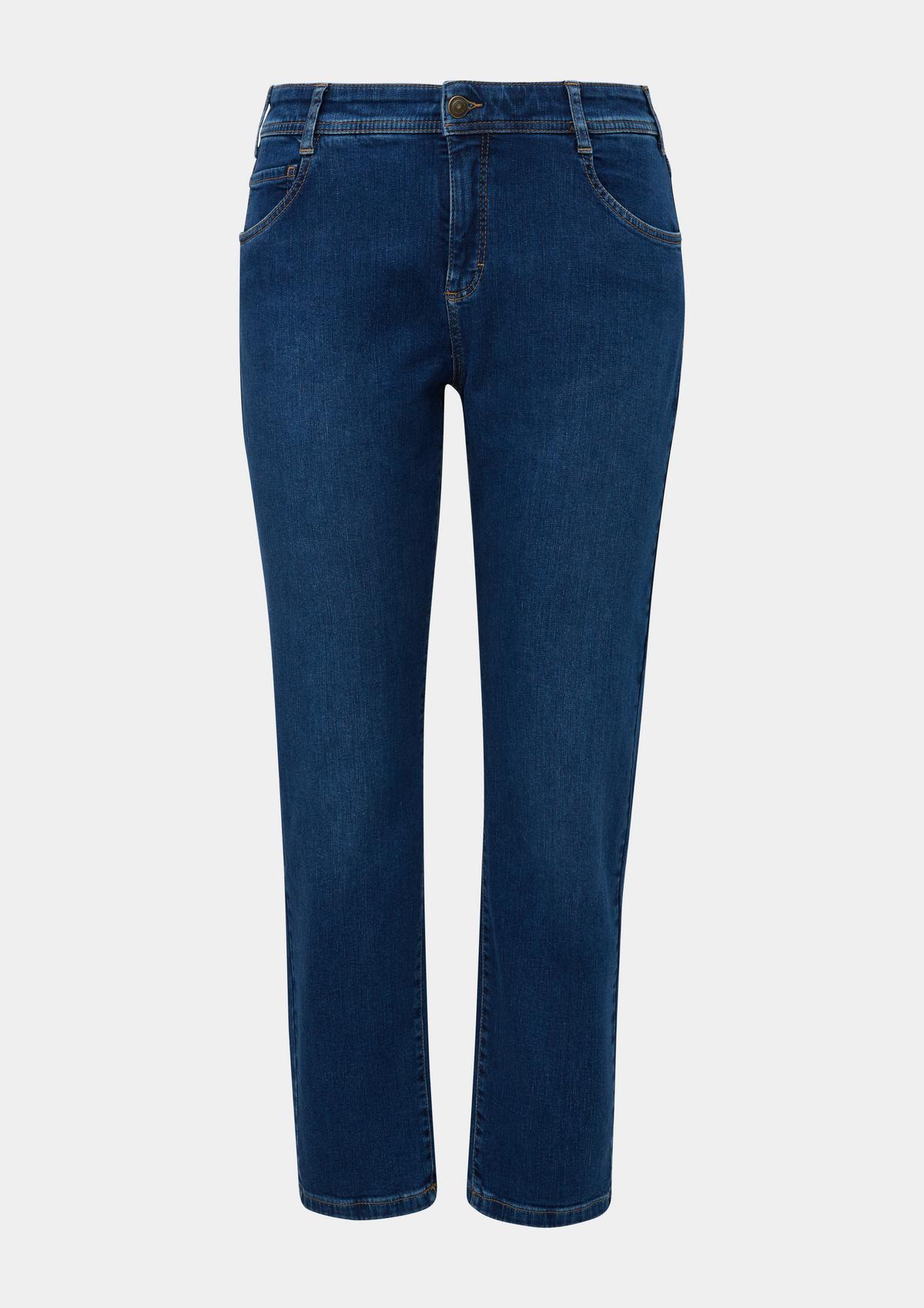 s.Oliver Jeans hlače / kroj Regular Fit / Mid Rise / ravne hlačnice / spran videz