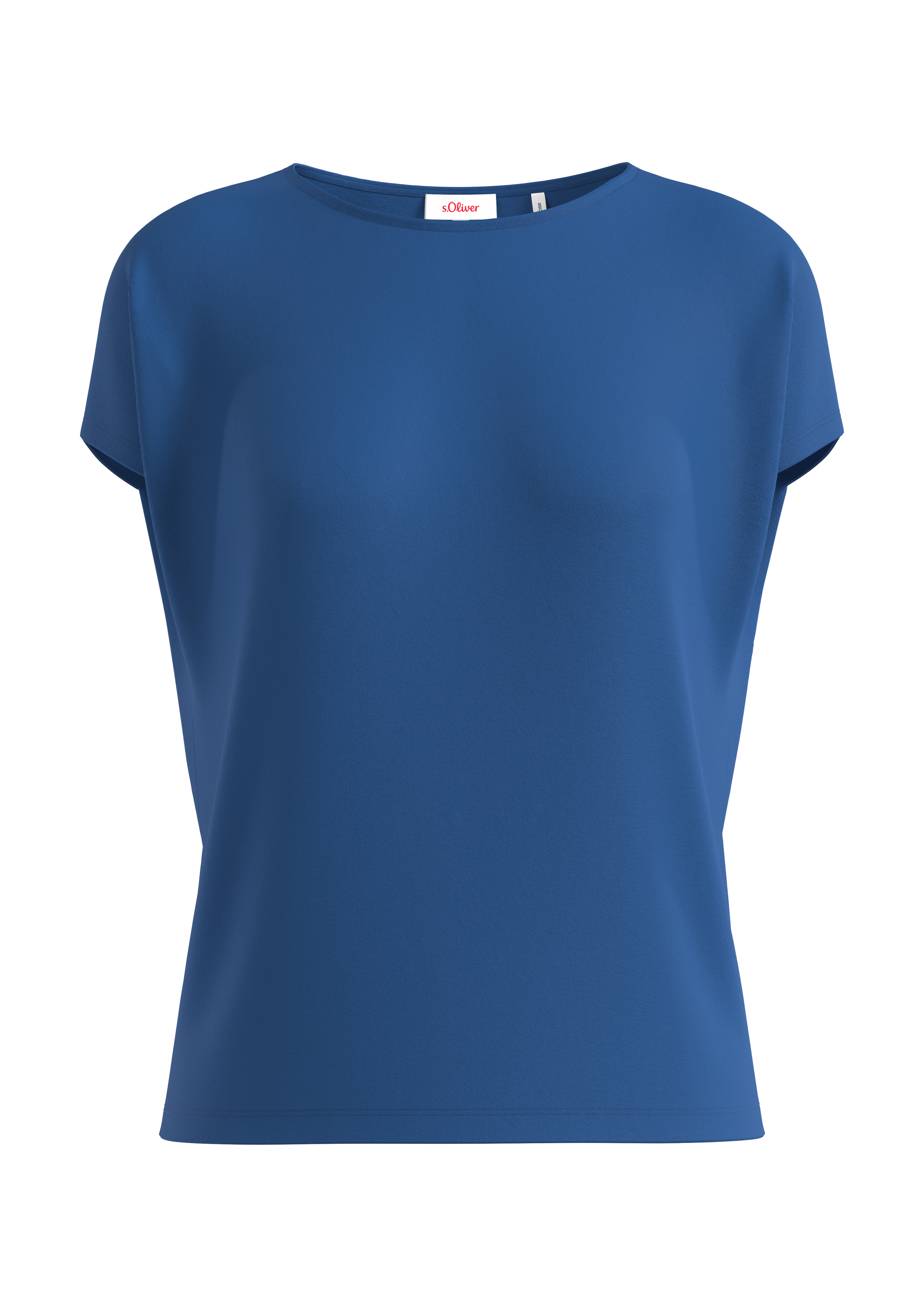 s.Oliver - Blusenshirt aus Viskosestretch, Damen, blau