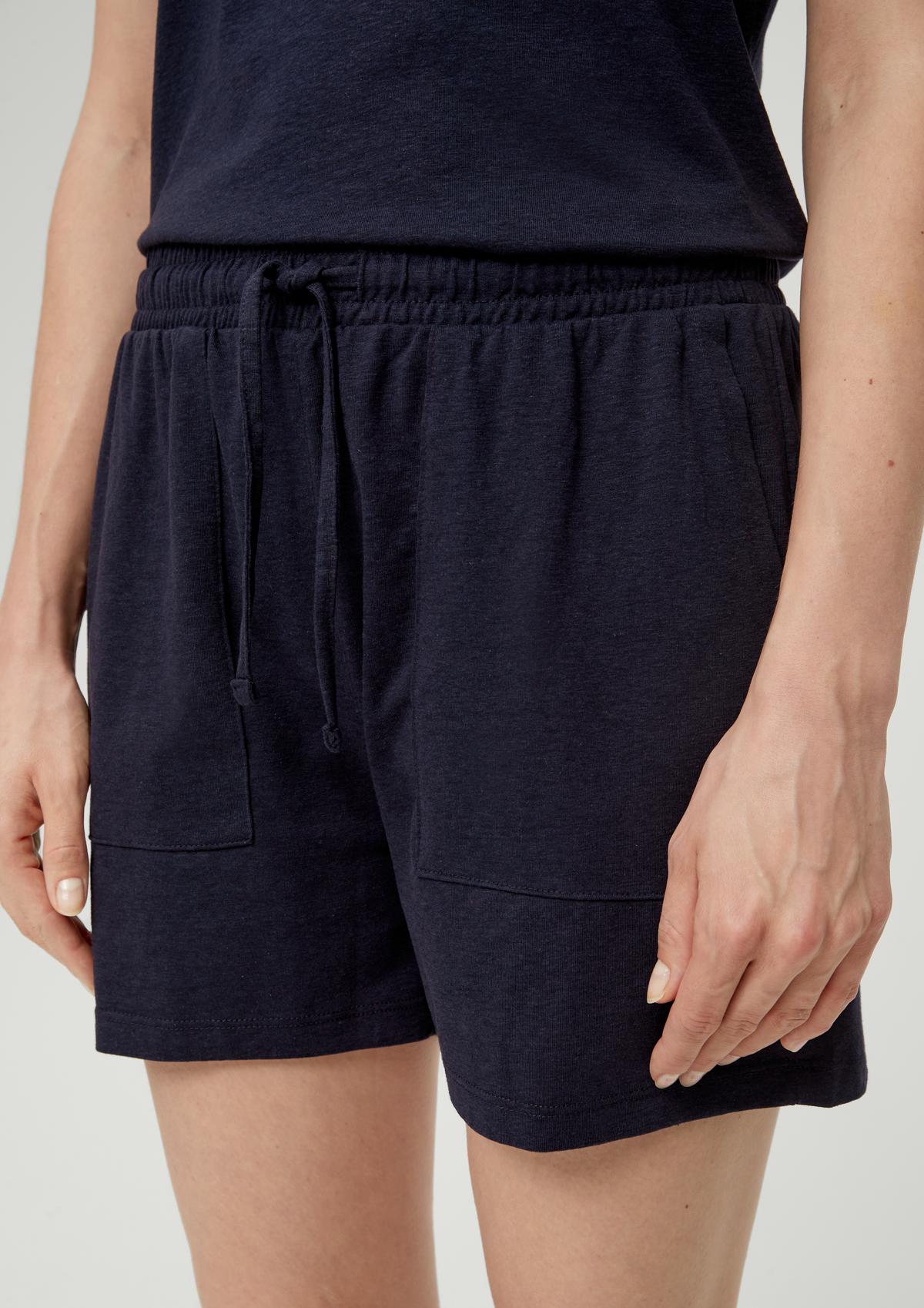 s.Oliver Regular: Melierte Shorts aus Baumwollmix