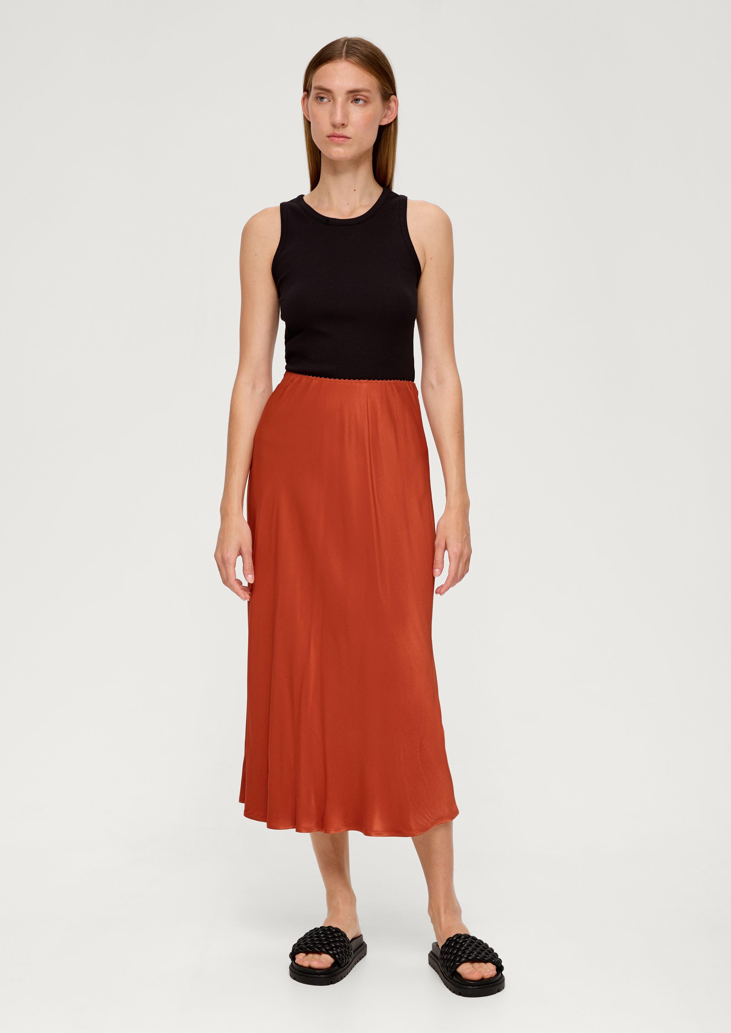 Viscose hotsell satin skirt