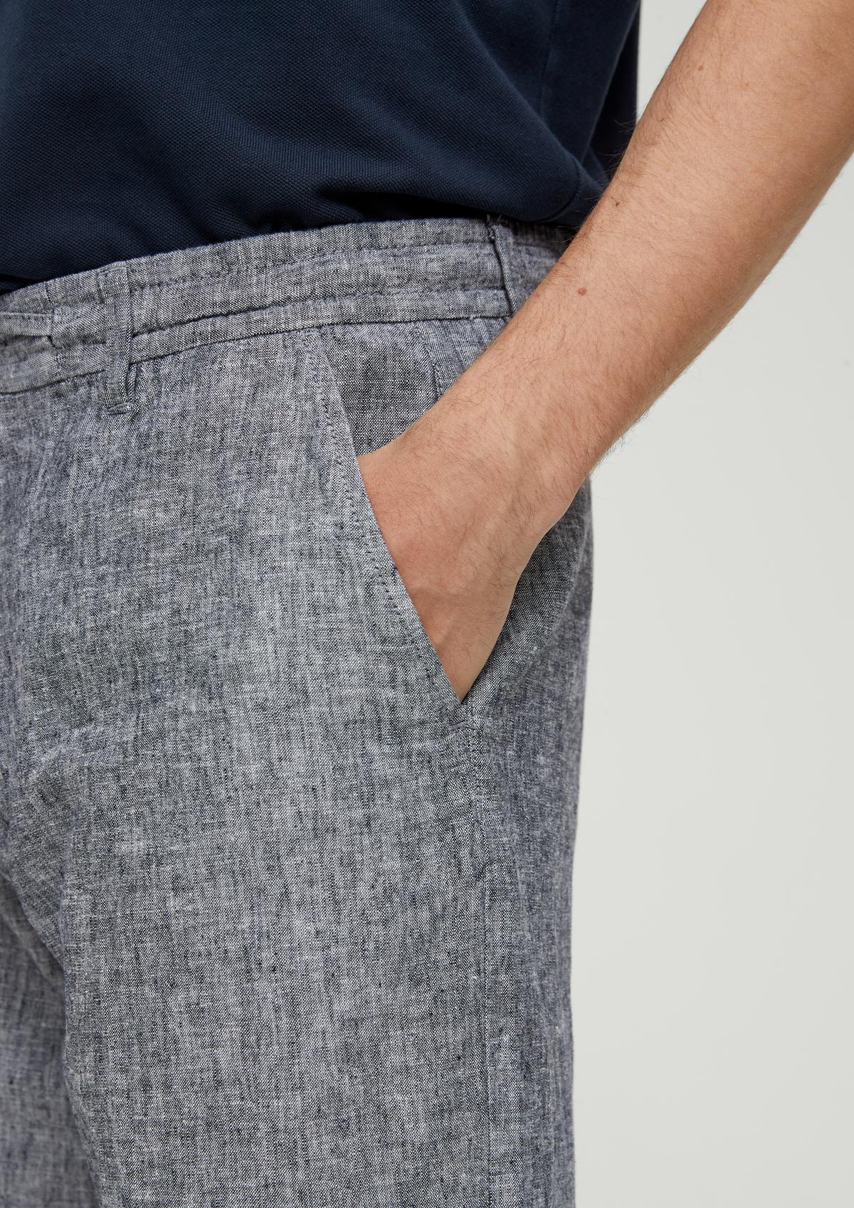 s.Oliver Detroit: Kratke hlače iz mešanice lana kroja Relaxed