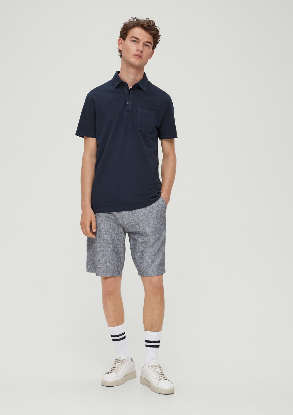 s.Oliver Detroit: relaxed fit linen blend shorts