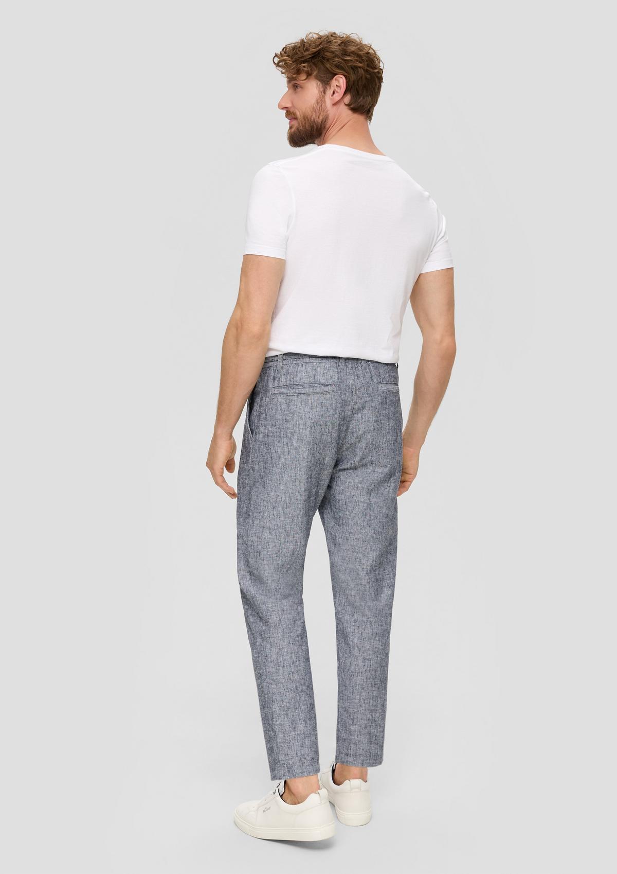 s.Oliver Relaxed fit: linen blend tracksuit bottoms