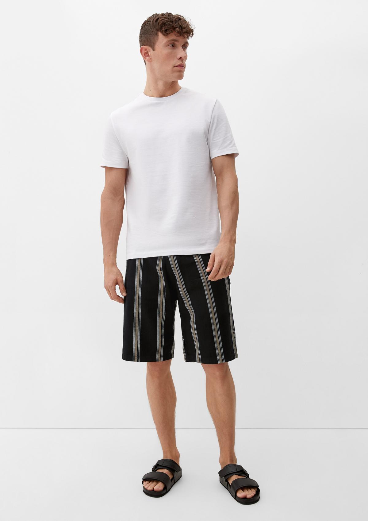 s.Oliver Relaxed fit: Striped Bermudas