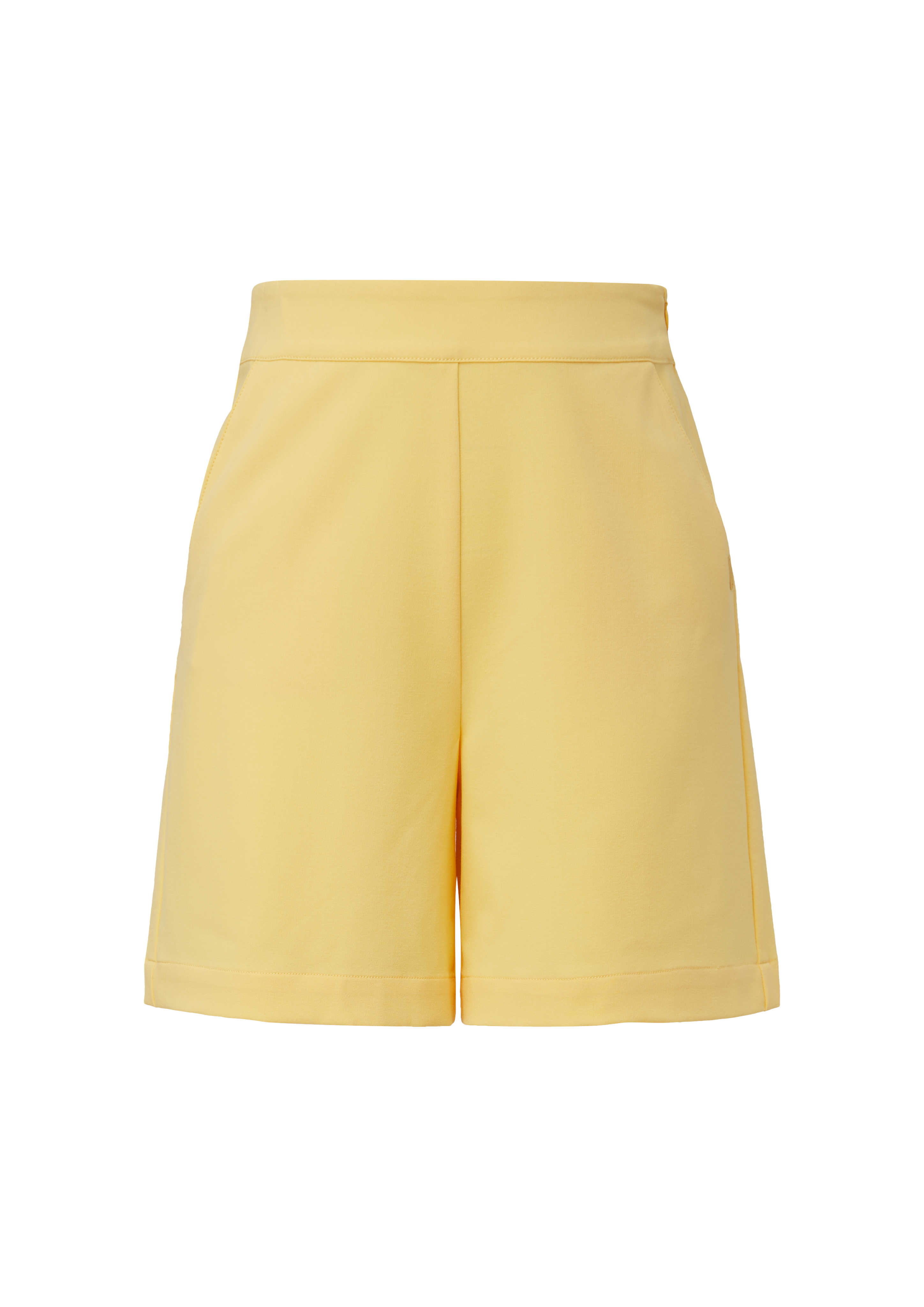 QS - Regular: Shorts mit Viskose, Damen, gelb