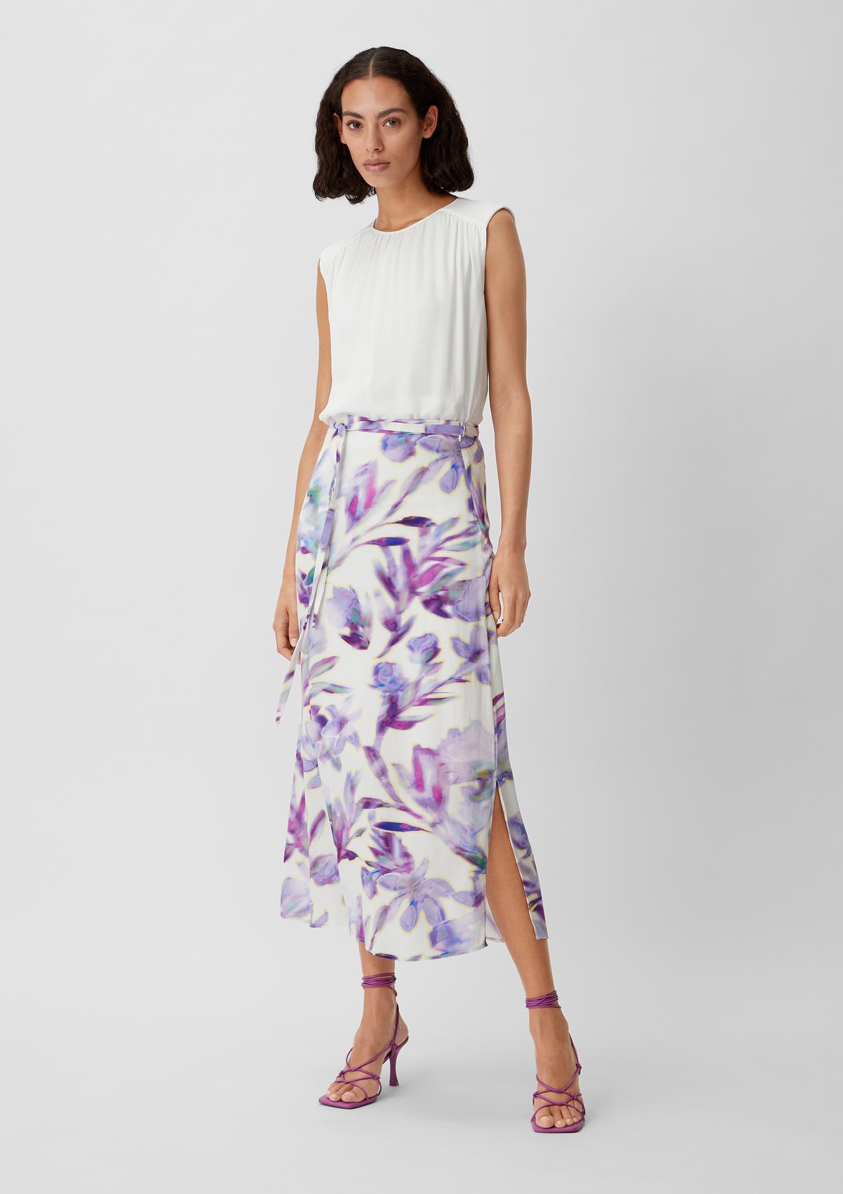 comma Midi skirt with an all-over print