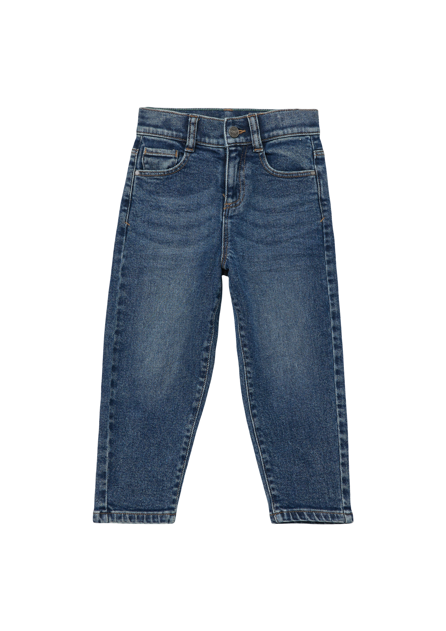 s.Oliver - Jeans Dad / Relaxed Fit / Mid Rise / Tapered Leg, Kinder, blau