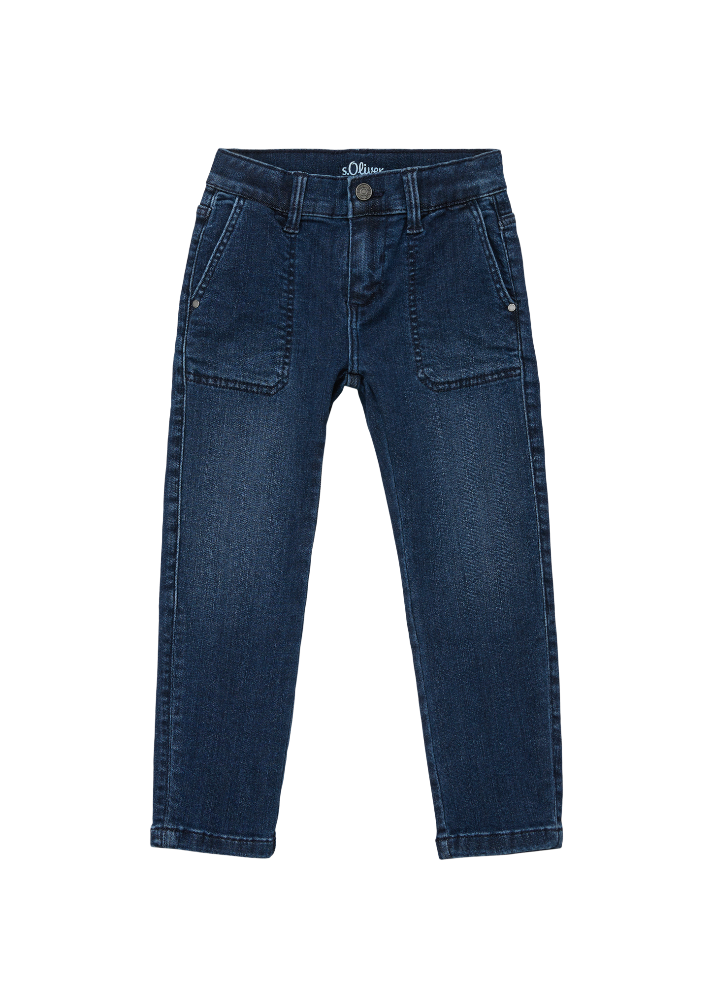 s.Oliver - Pelle: Jeans mit verstellbarem Bund, Kinder, blau