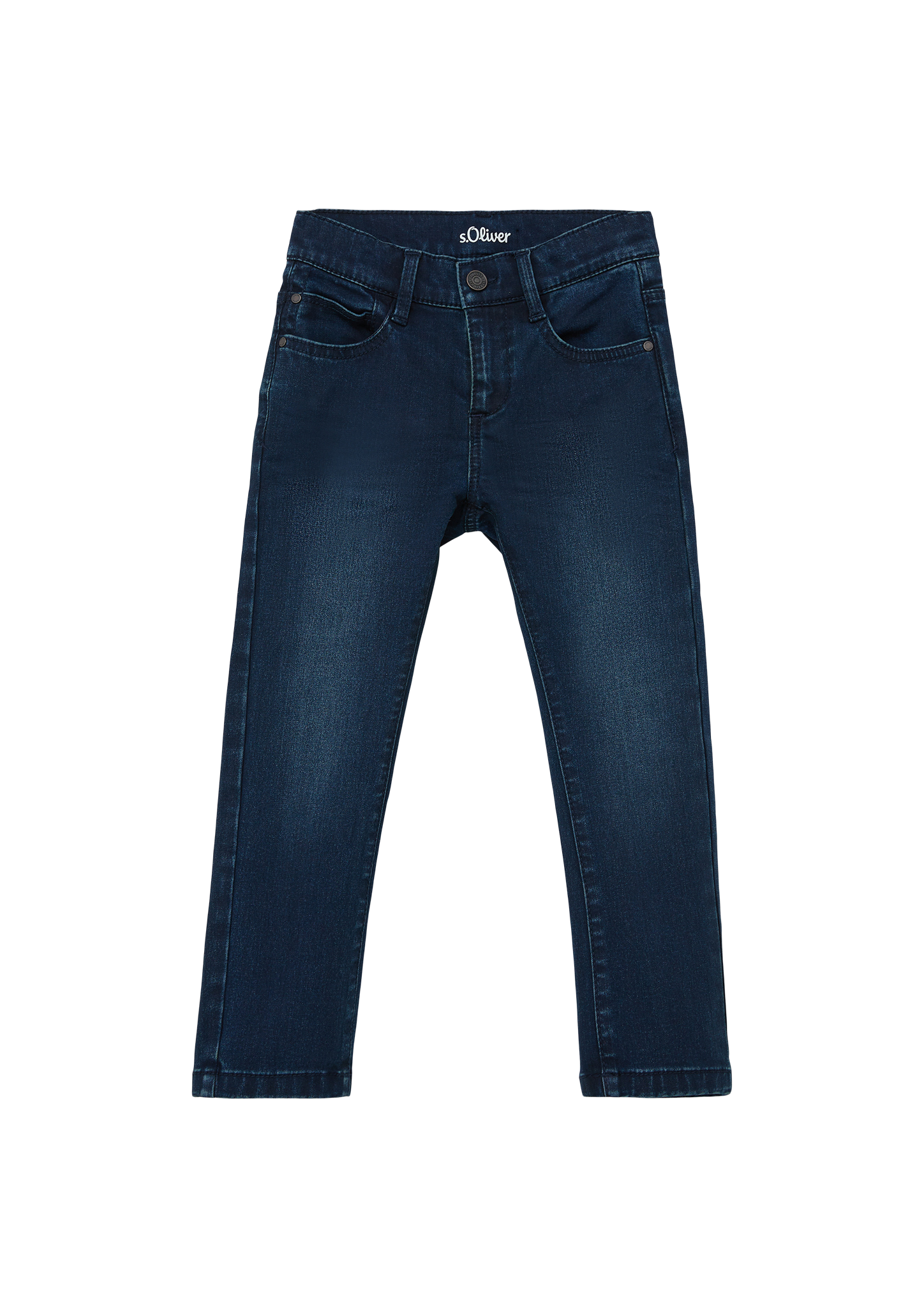 s.Oliver - Jeans Pelle / Regular Fit / Mid Rise / Straight Leg / Used-Look, Kinder, blau