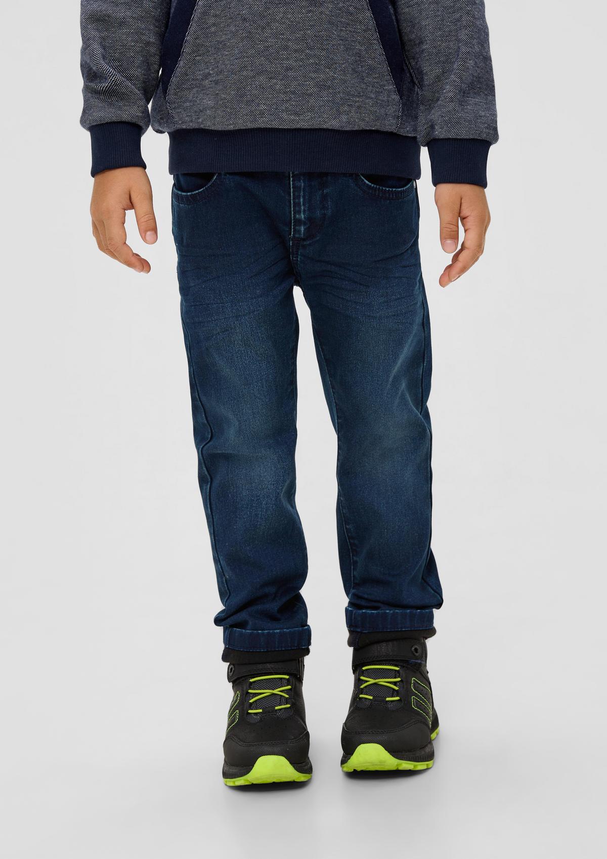 s.Oliver Jeans Pelle / Regular Fit / Mid Rise / Straight Leg / Used-Look