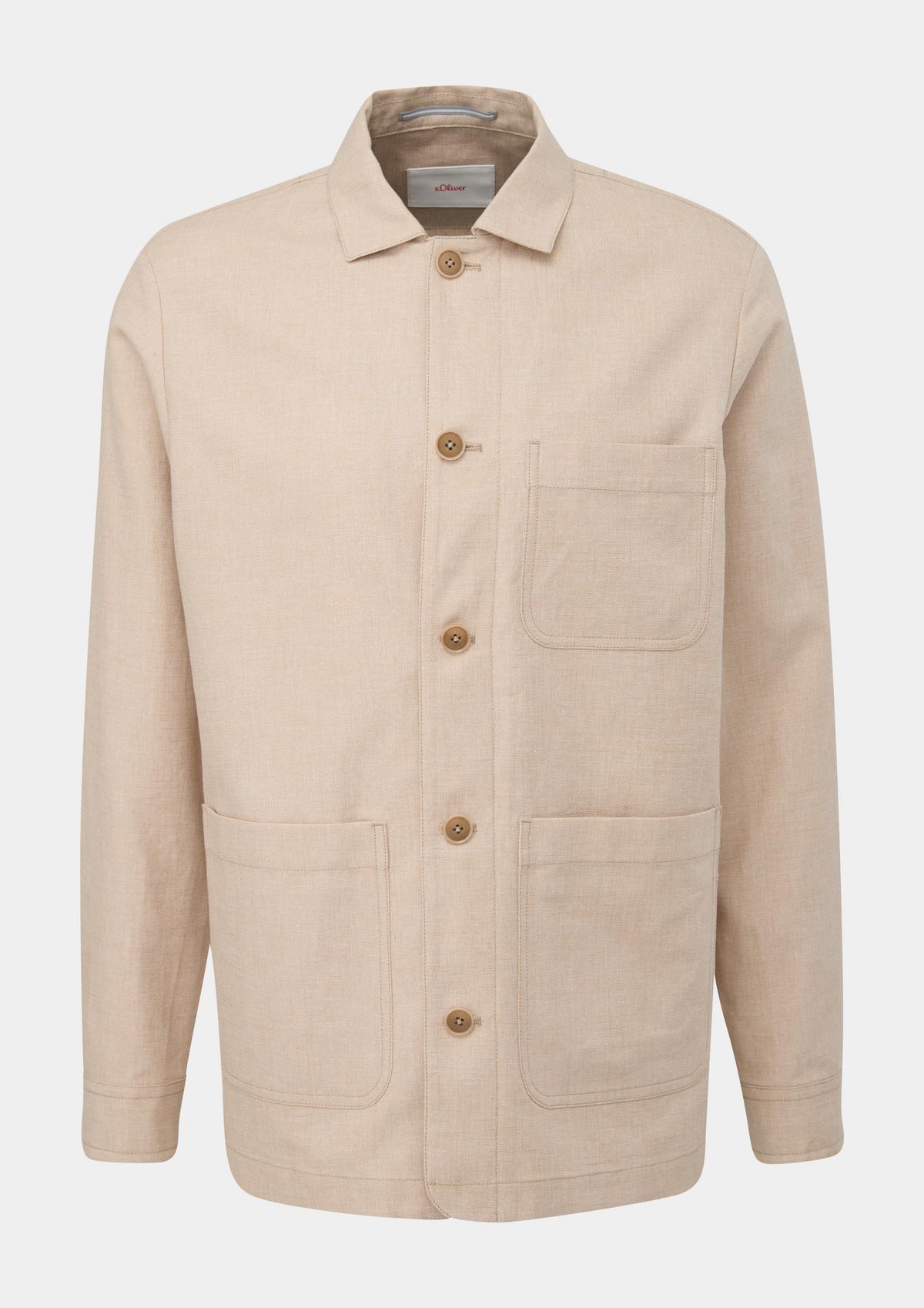 s.Oliver Blouse blazer in a linen blend