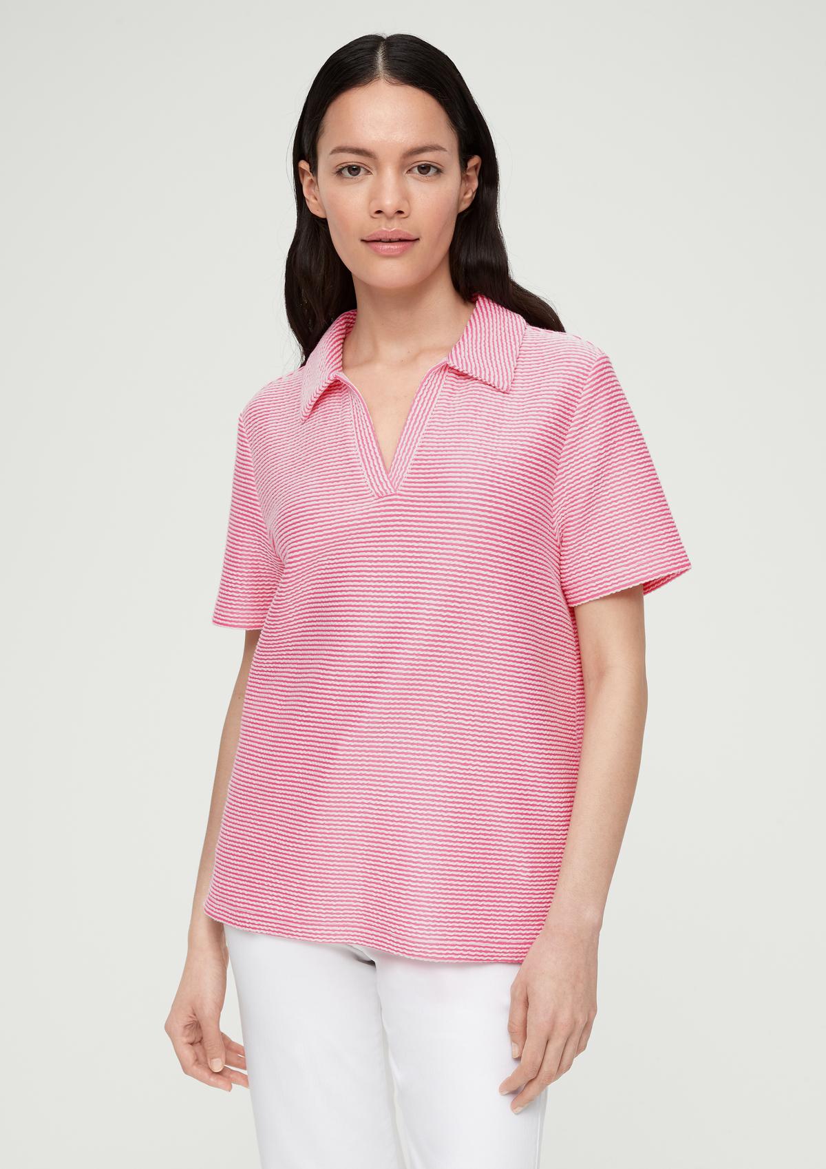 s.Oliver Top with a jacquard pattern