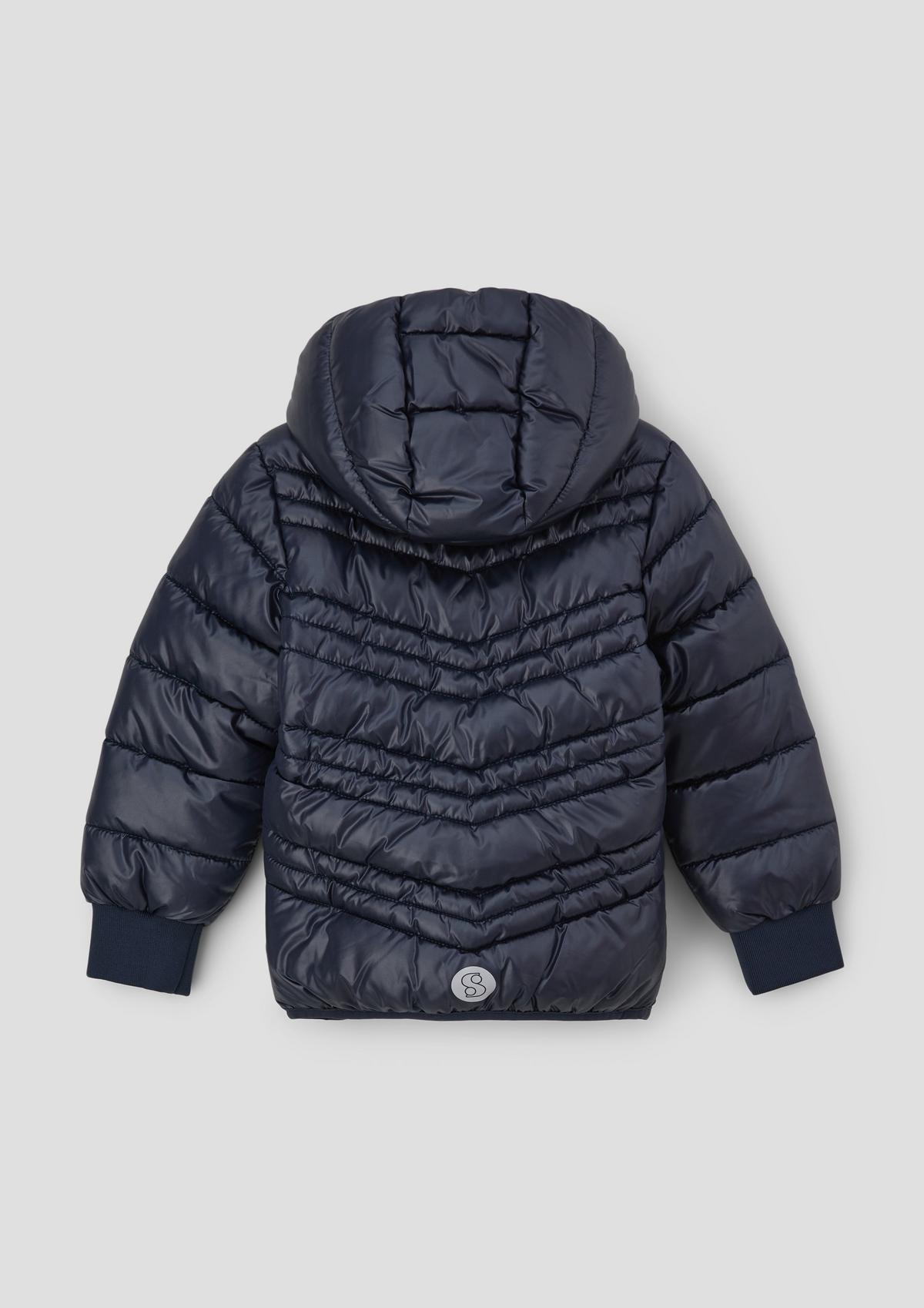 s.Oliver Quilted jacket with print details