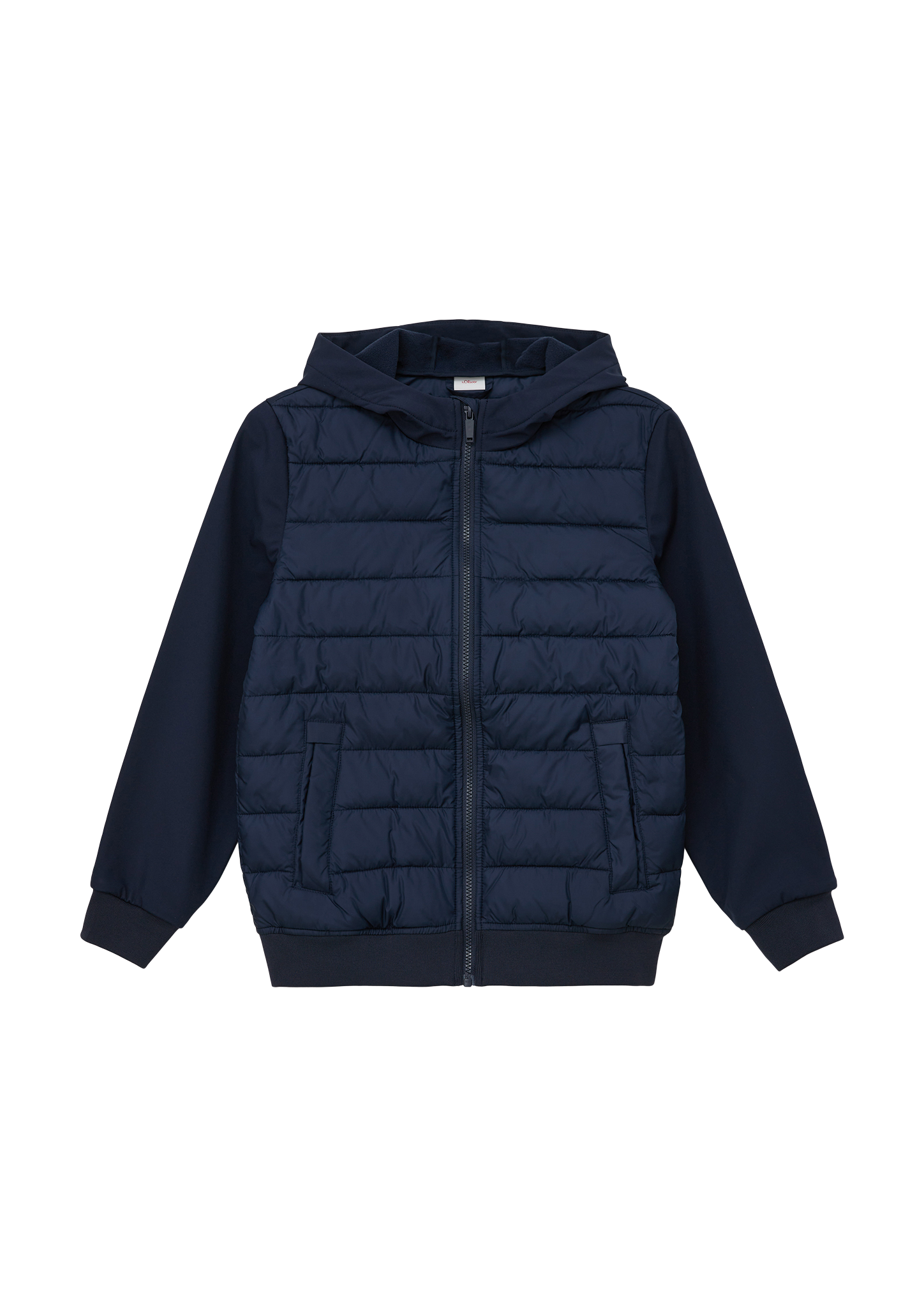 s.Oliver - Softshelljacke im Fabricmix, Jungen, blau