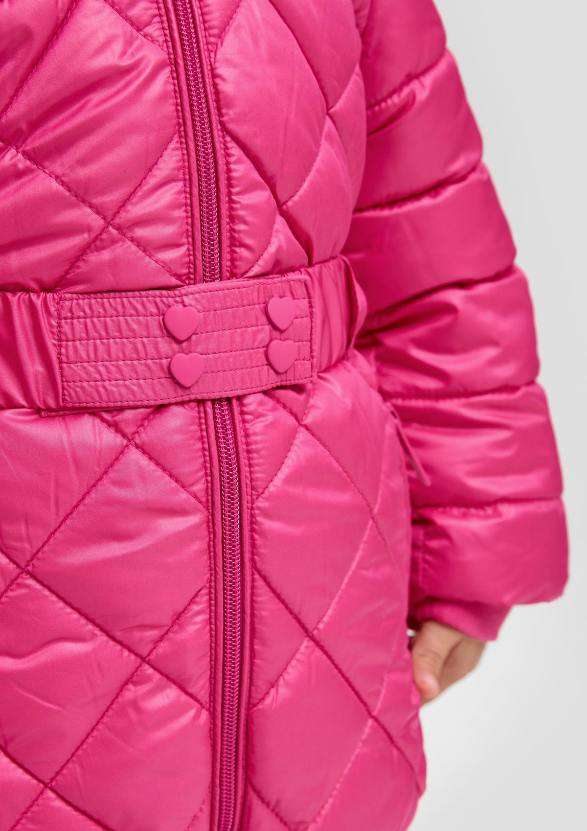 s.Oliver Quilted jacket with a textile belt