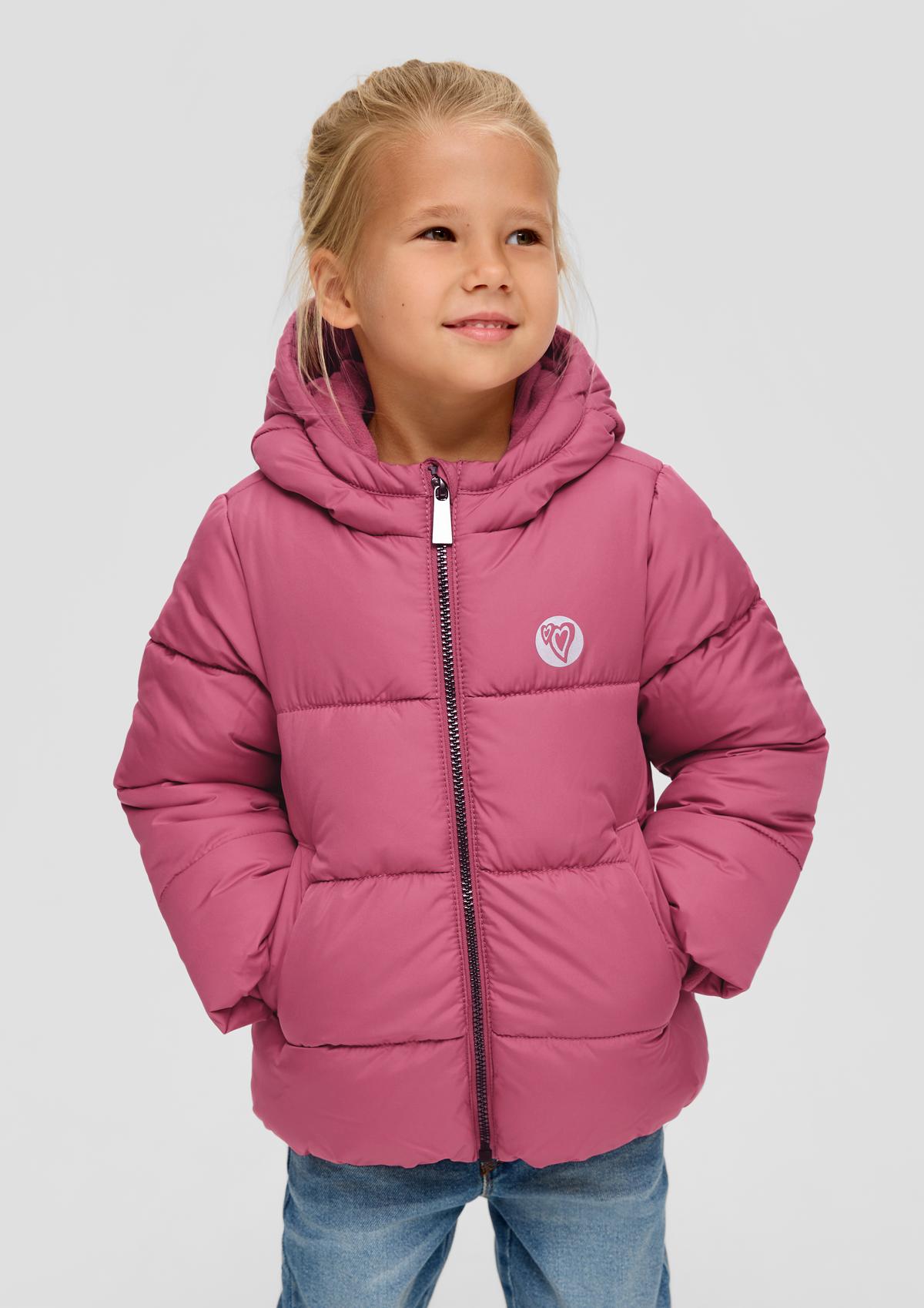 Fleece-lined quilted jacket