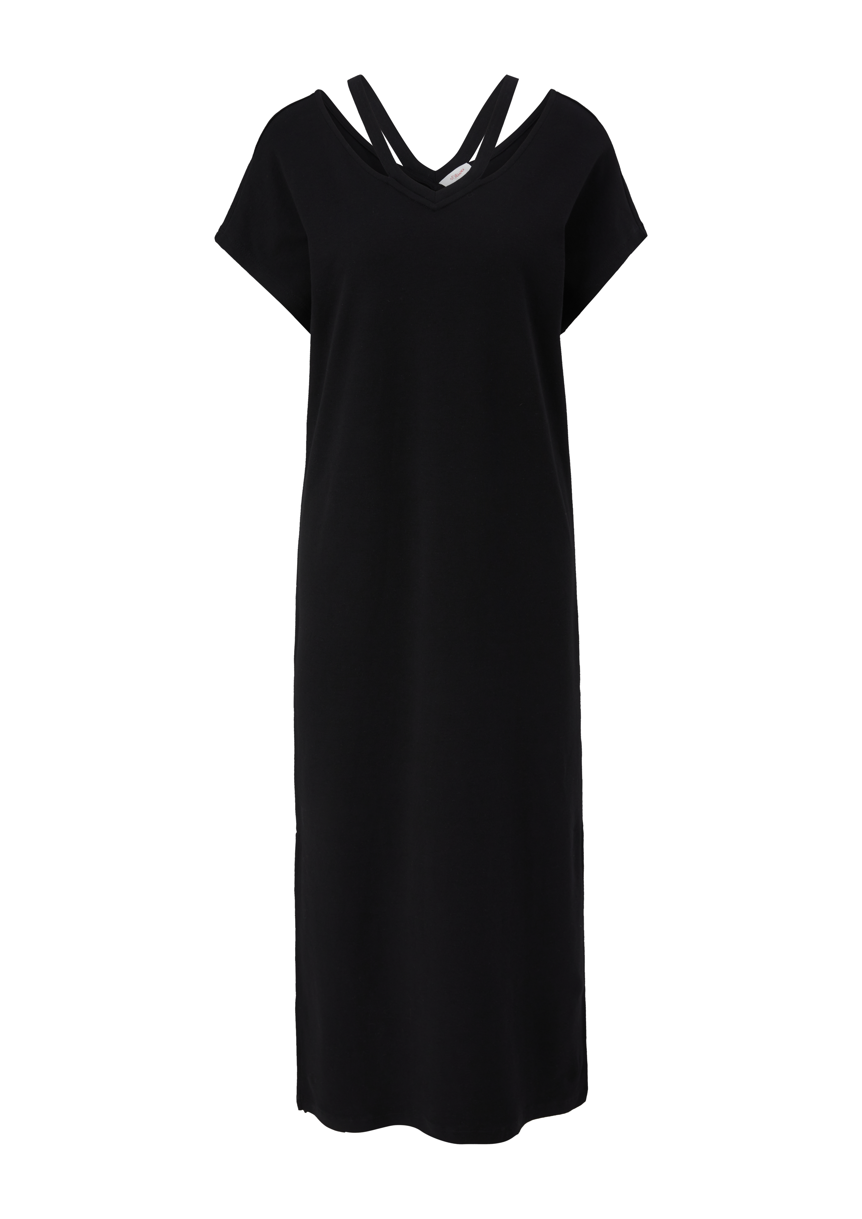 s.Oliver - Jerseykleid mit Cut Outs, Damen, schwarz