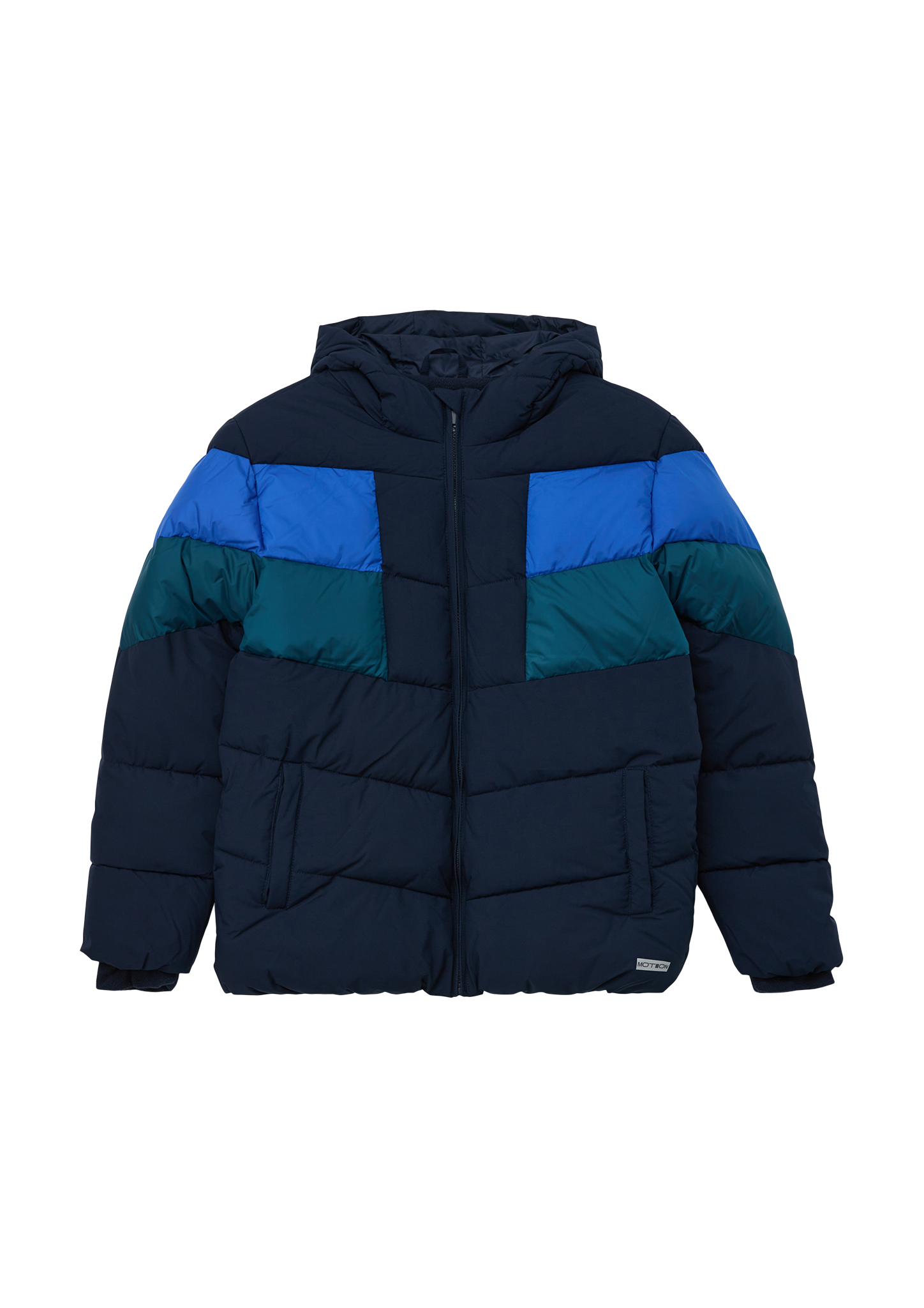 s.Oliver - Steppjacke in Colour-Blocking-Optik, Jungen, blau