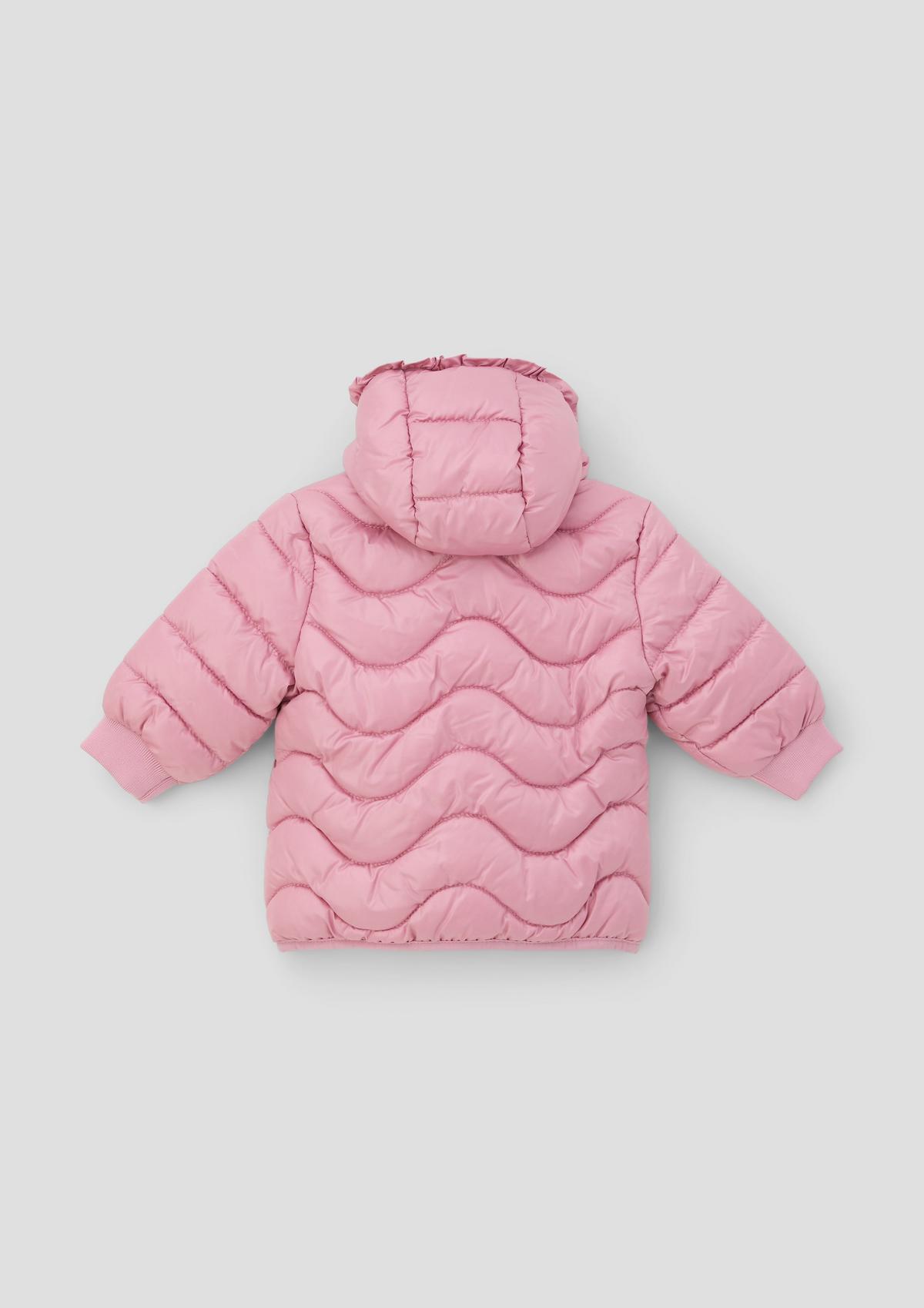 s.Oliver Quilted jacket with a ruffled hood