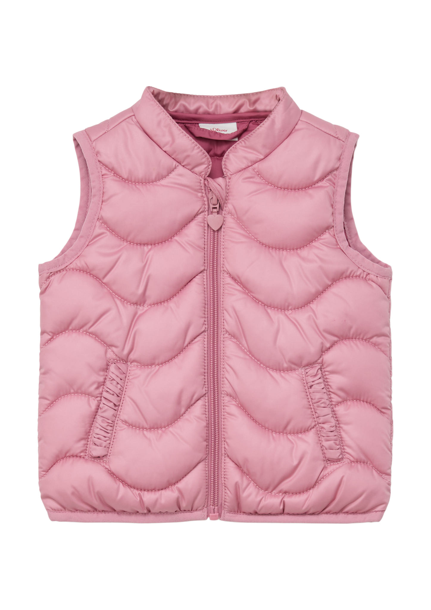 s.Oliver - Outdoor-Weste mit Wellen-Steppung, Babys, Rosa