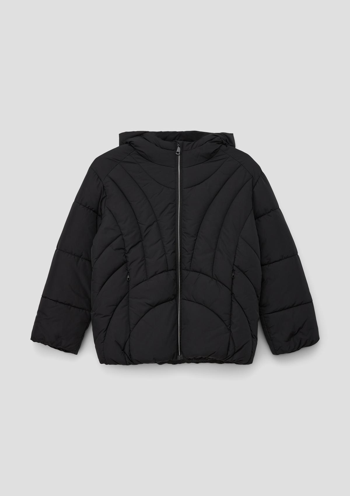 jacket leather Faux - black