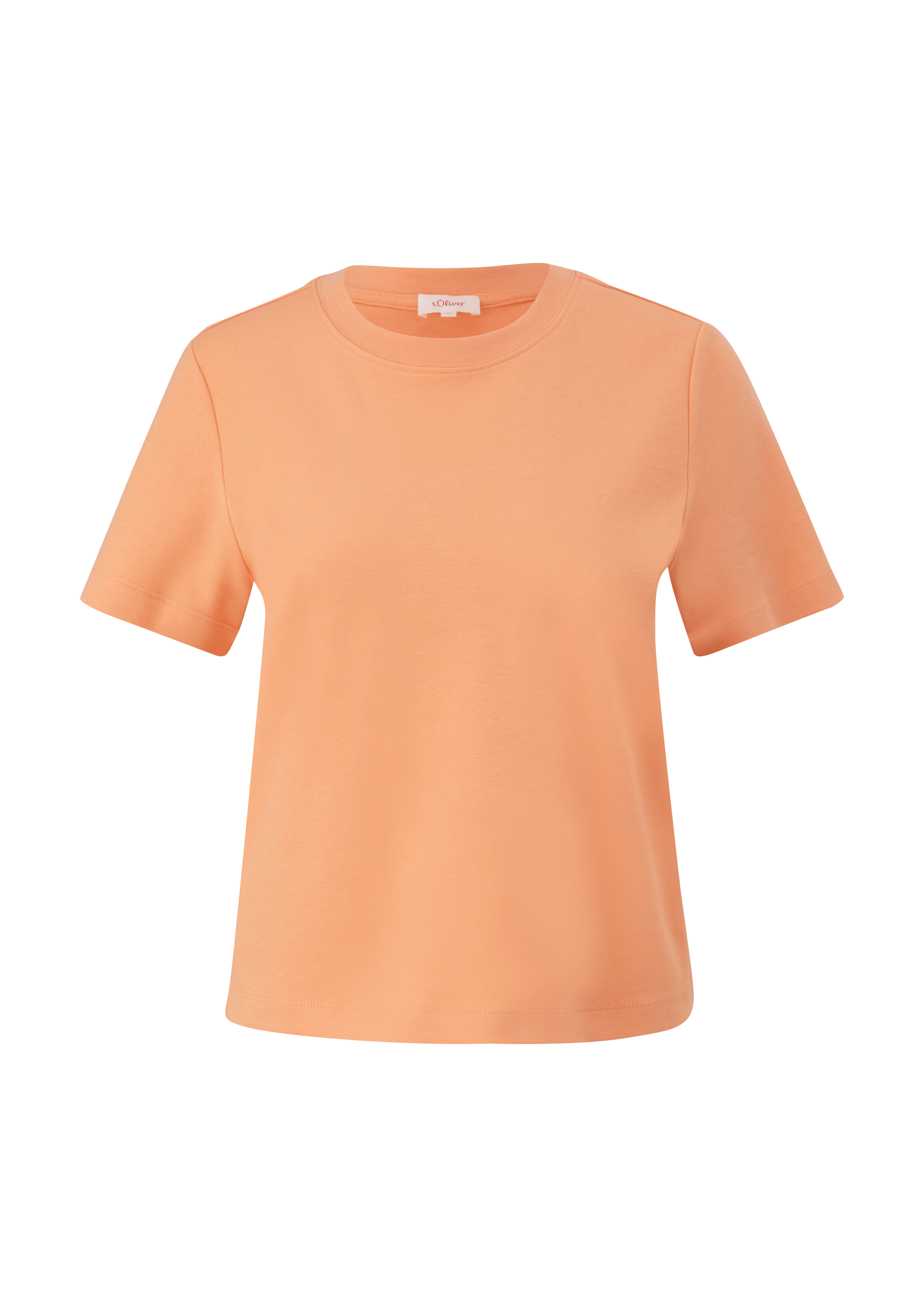 s.Oliver - T-Shirt aus Baumwolle, Damen, Orange