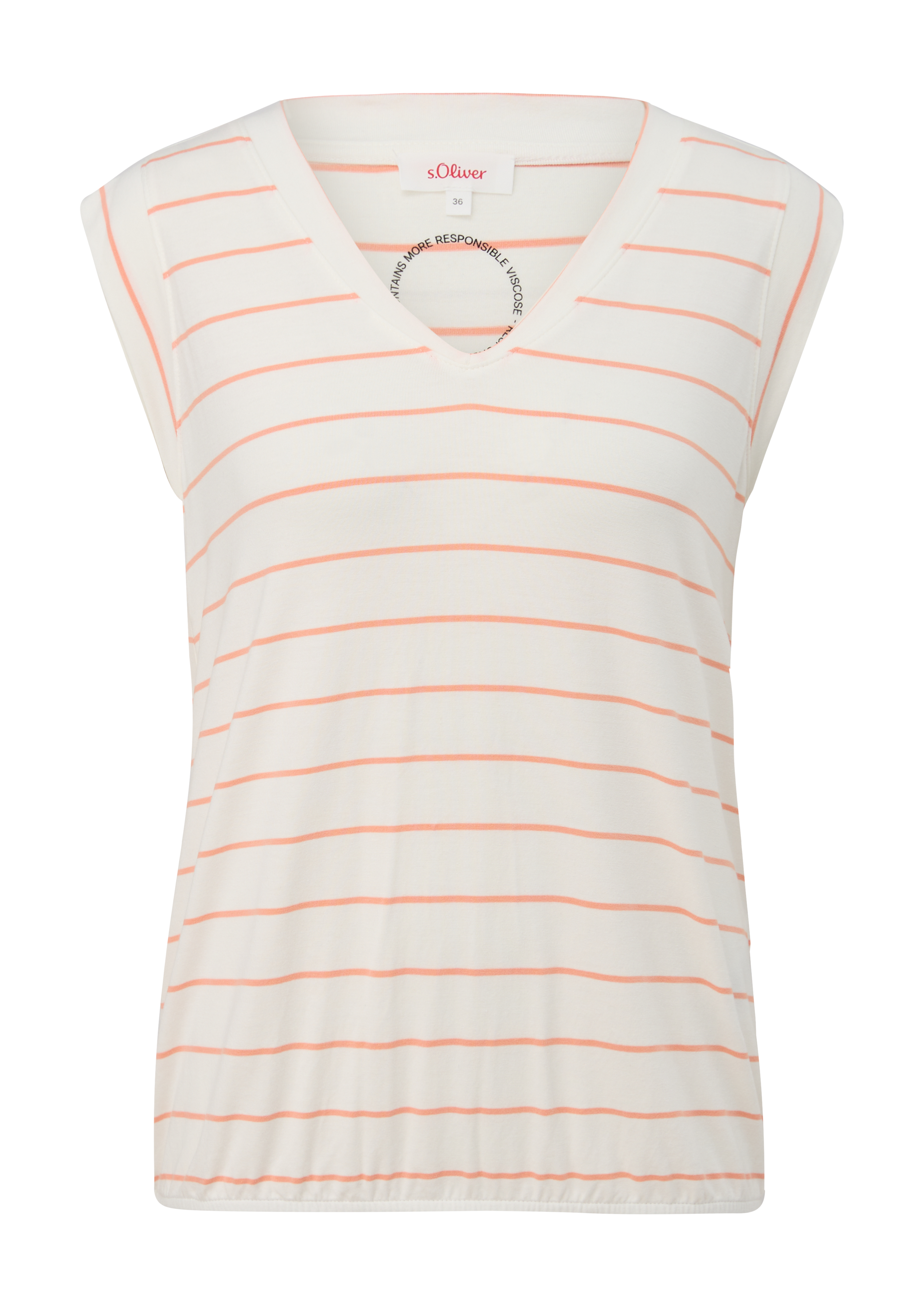 s.Oliver - Shirt in O-Shape, Damen, Orange