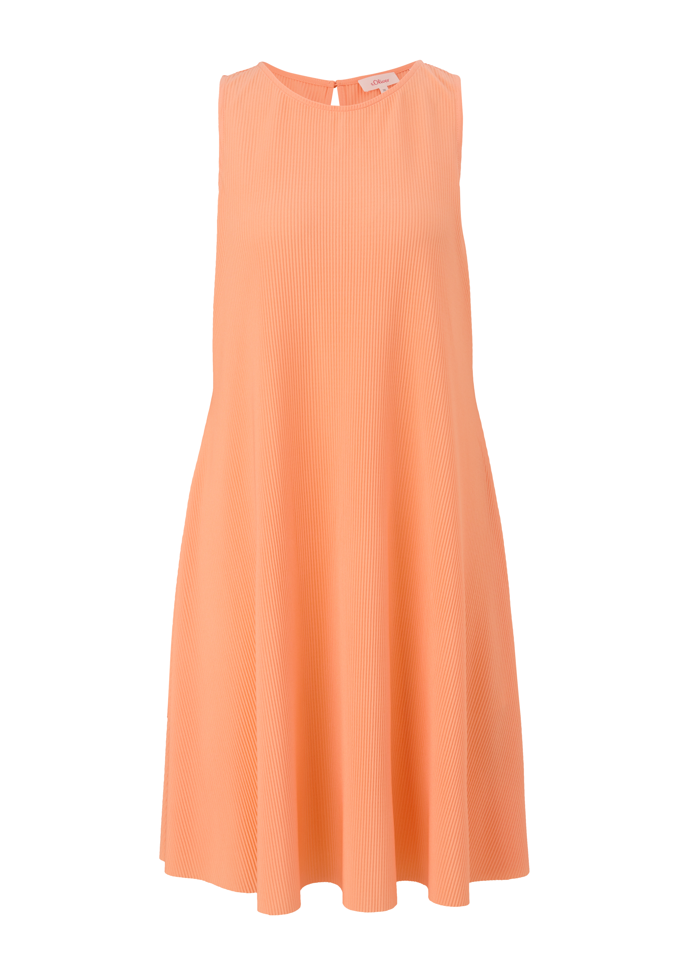 s.Oliver - Kleid mit Plisseefalten, Damen, Orange