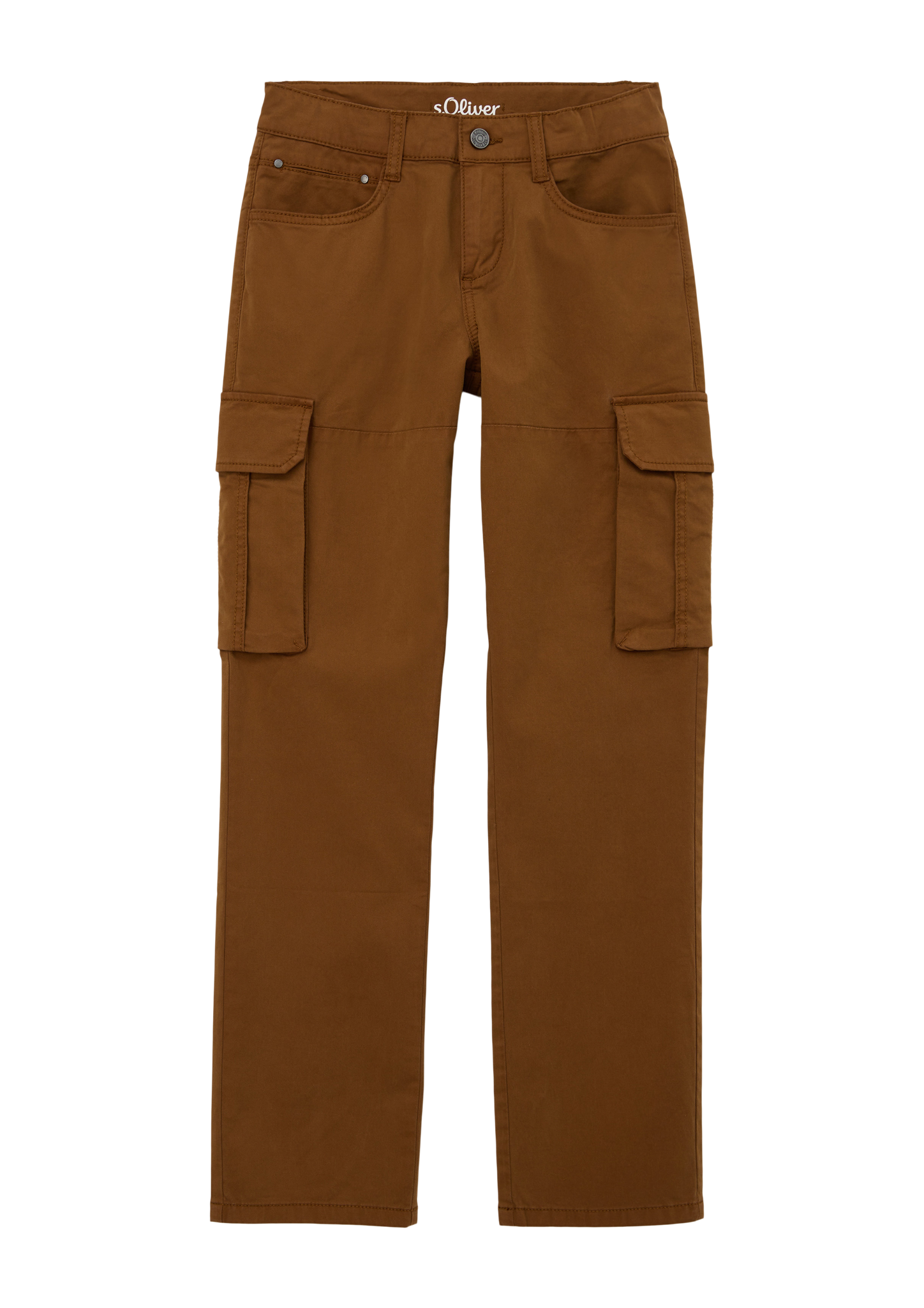 s.Oliver - Pete: Twill-Hose mit Cargotaschen, Jungen, braun