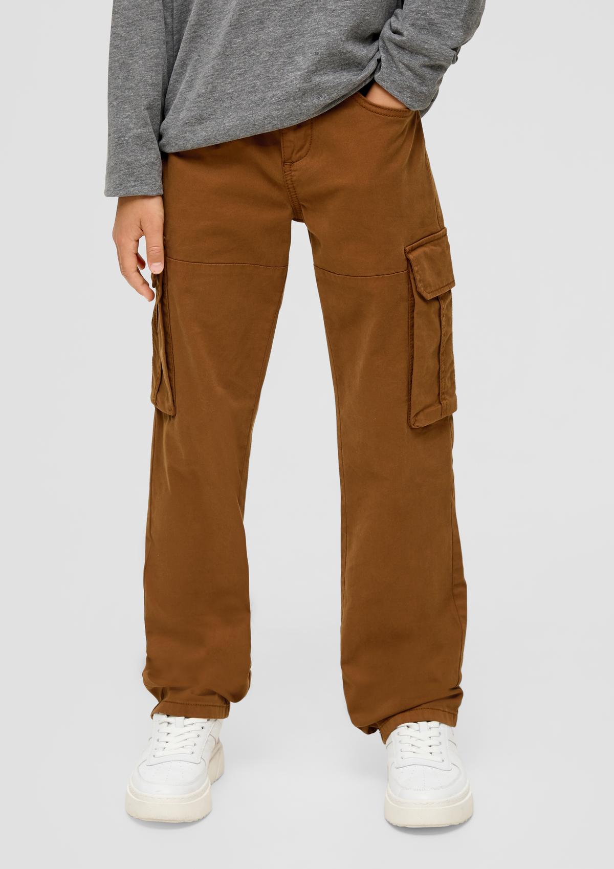 Pete: twill trousers with cargo pockets