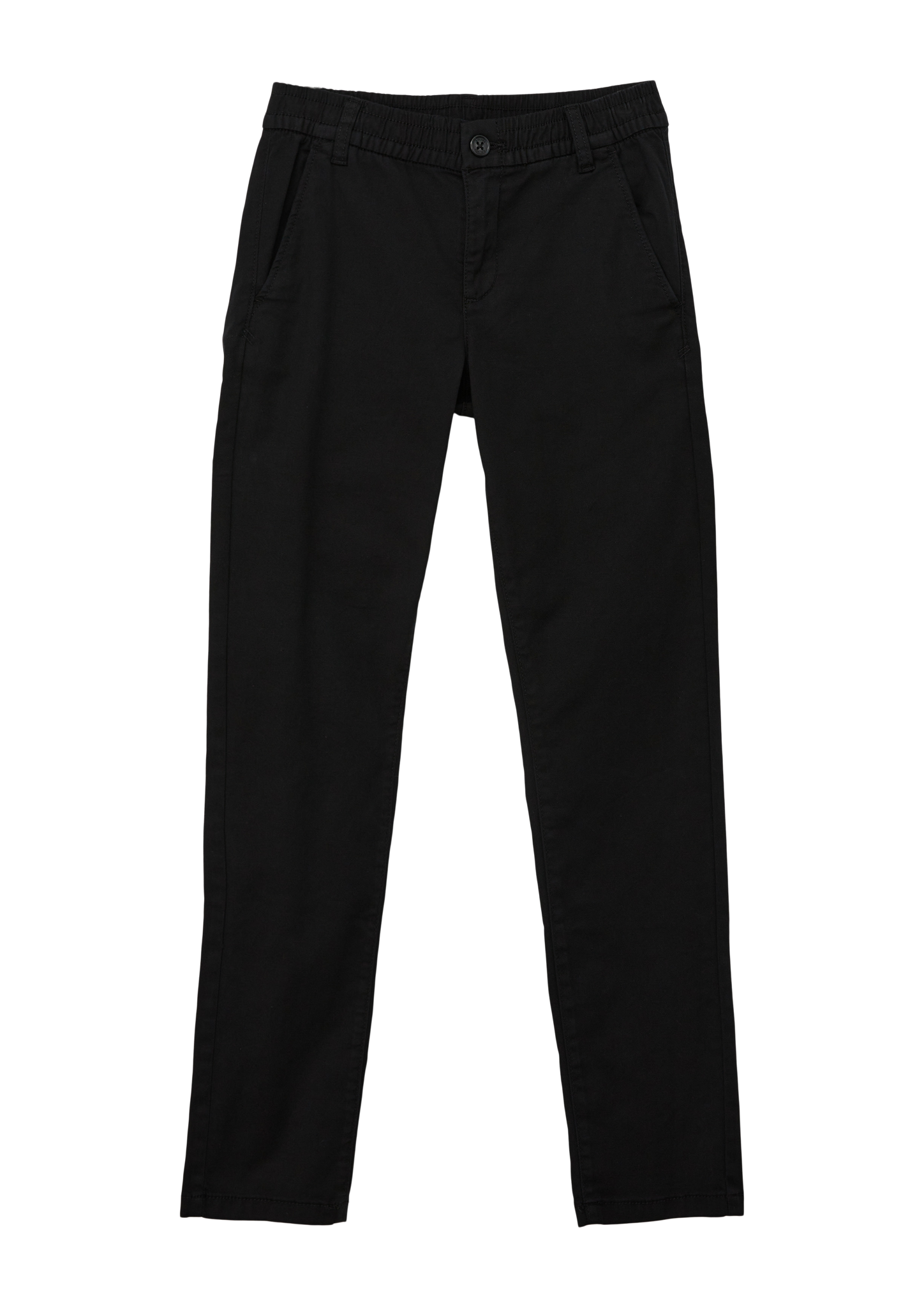 s.Oliver - Chino: Hose mit Dobby-Struktur, Jungen, schwarz