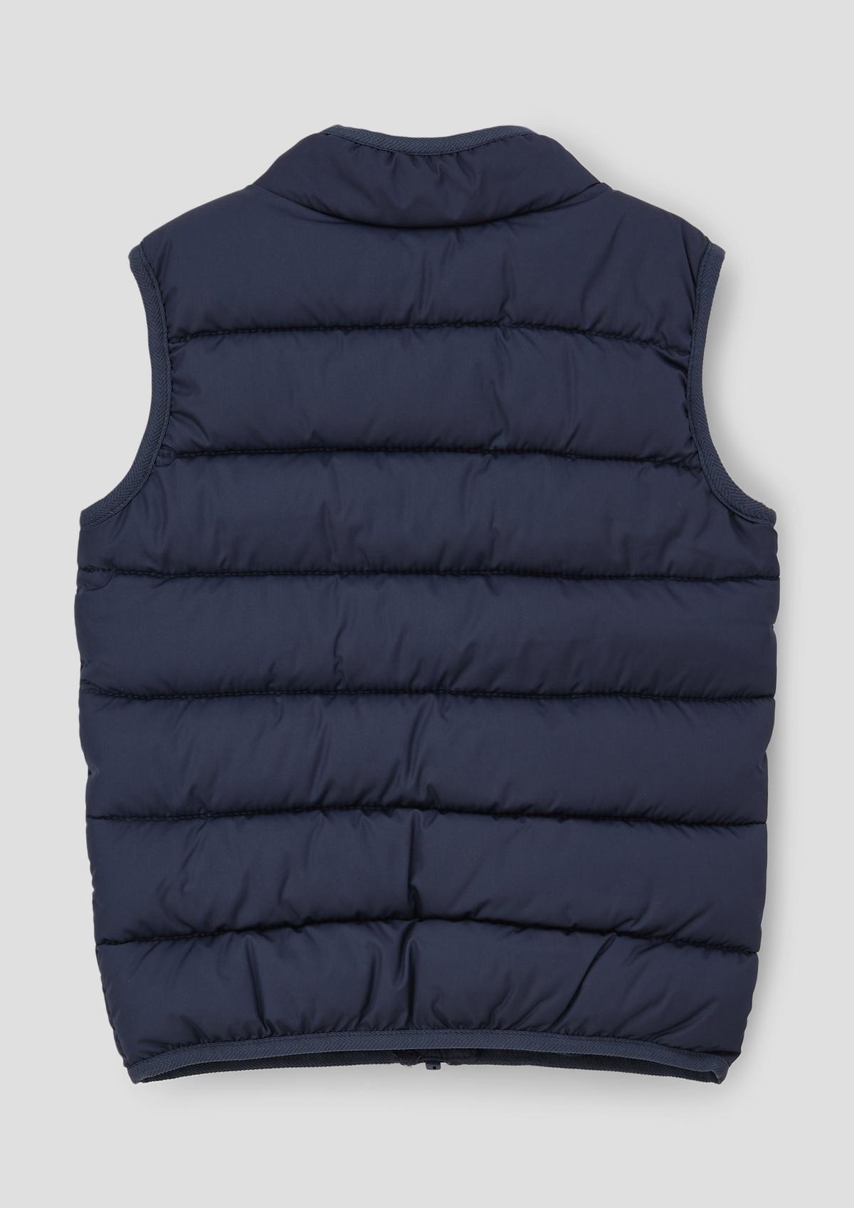 s.Oliver Quilted body warmer with a crinkled texture