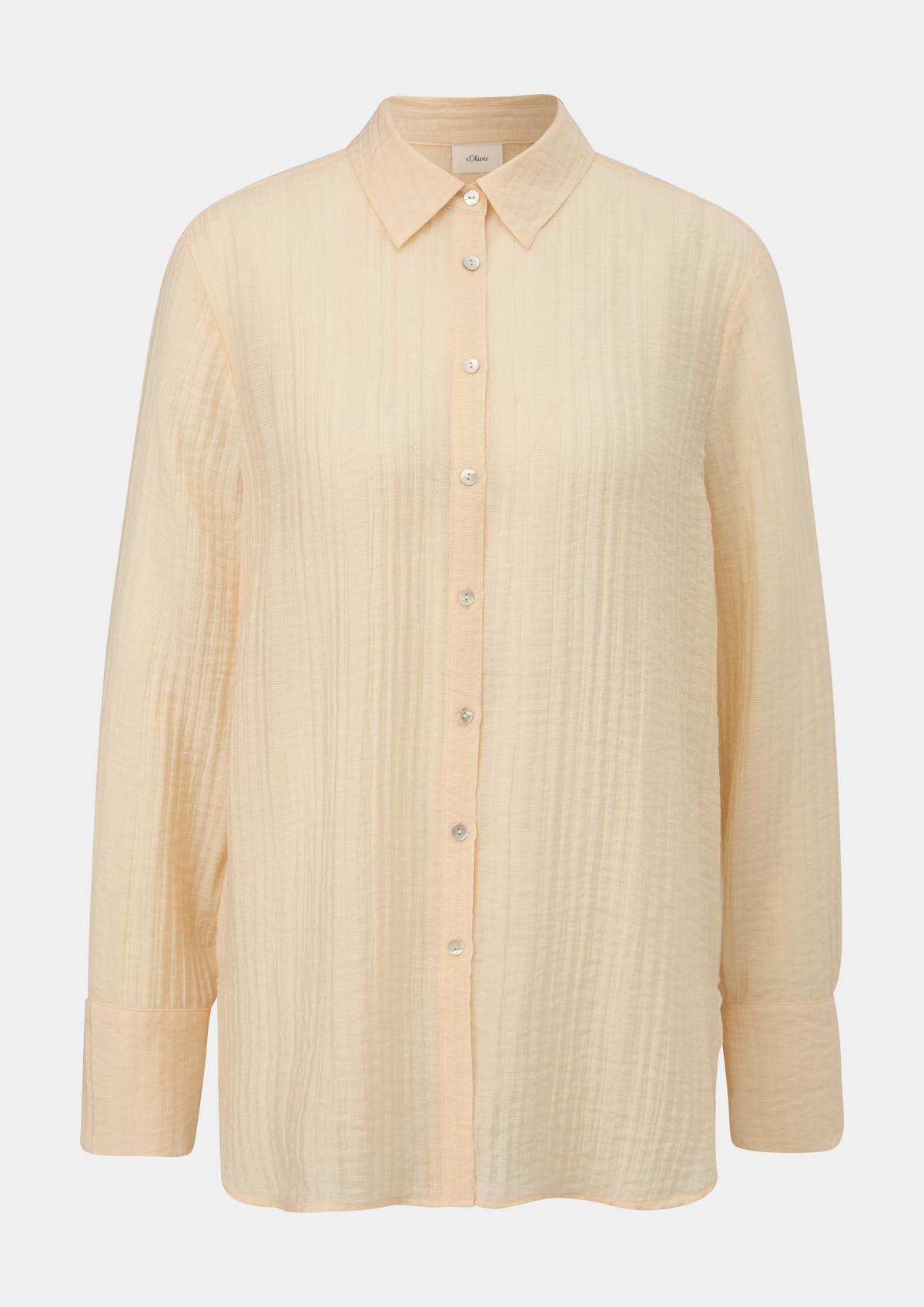s.Oliver Dobby blouse van een viscosemix