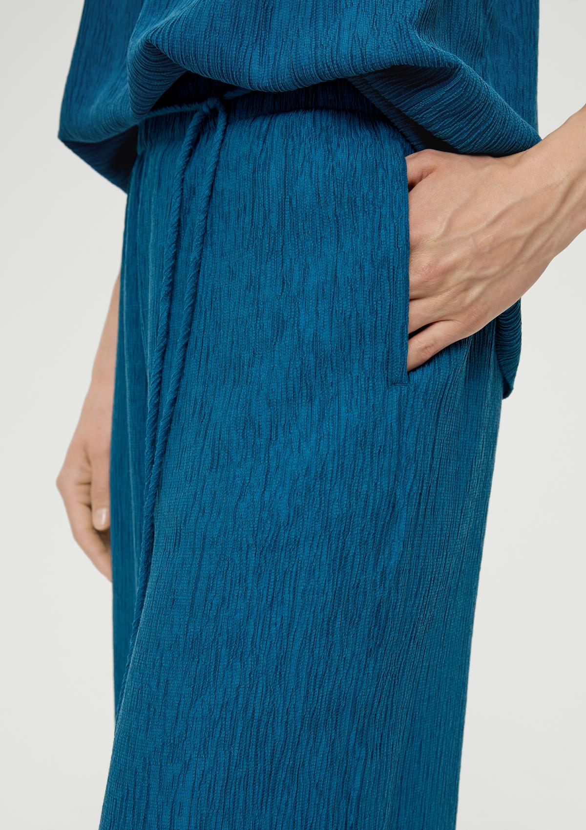 s.Oliver Loose : jupe-culotte à texture froissée