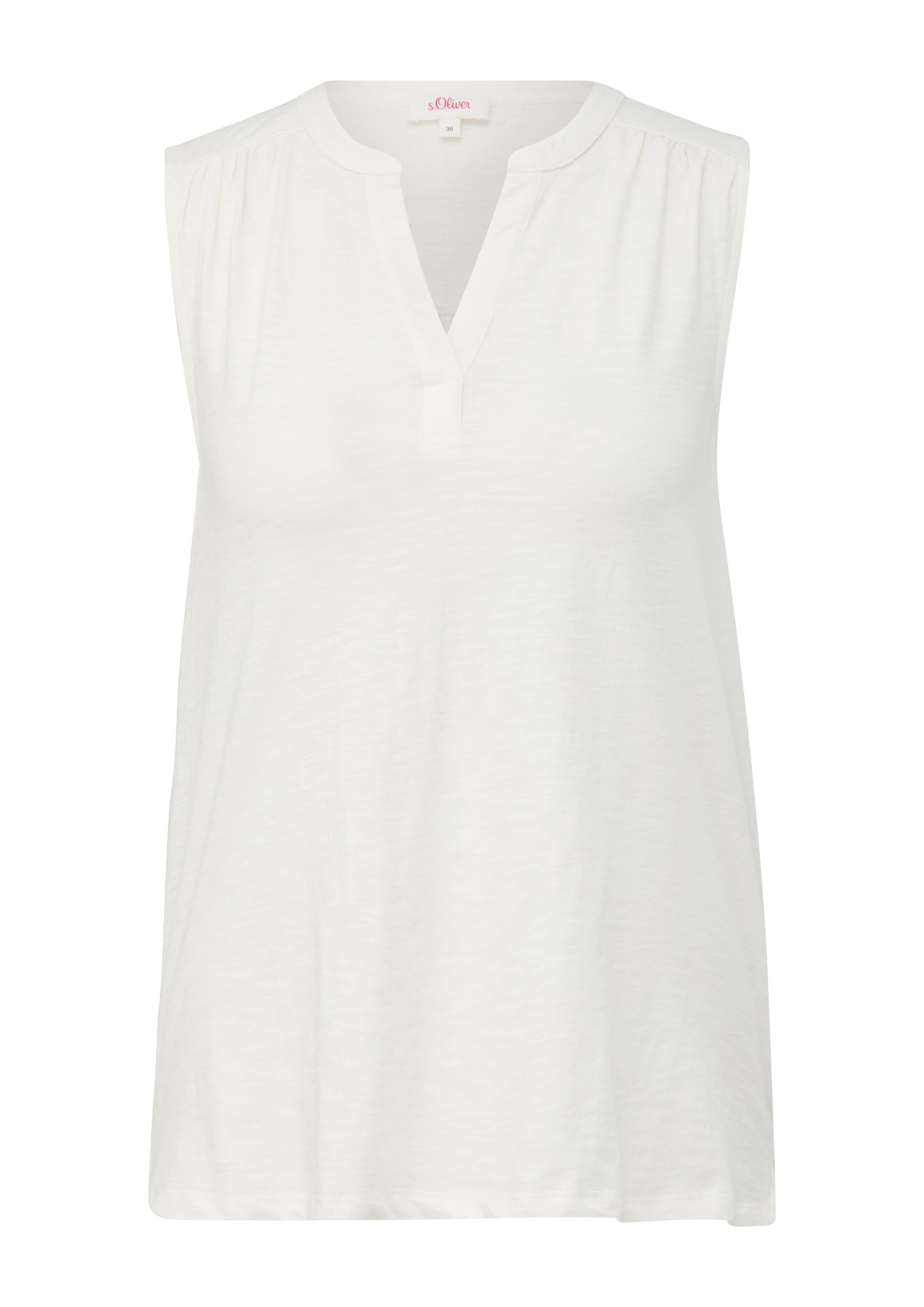 s.Oliver - Tunika-Top aus Baumwolle, Damen, creme