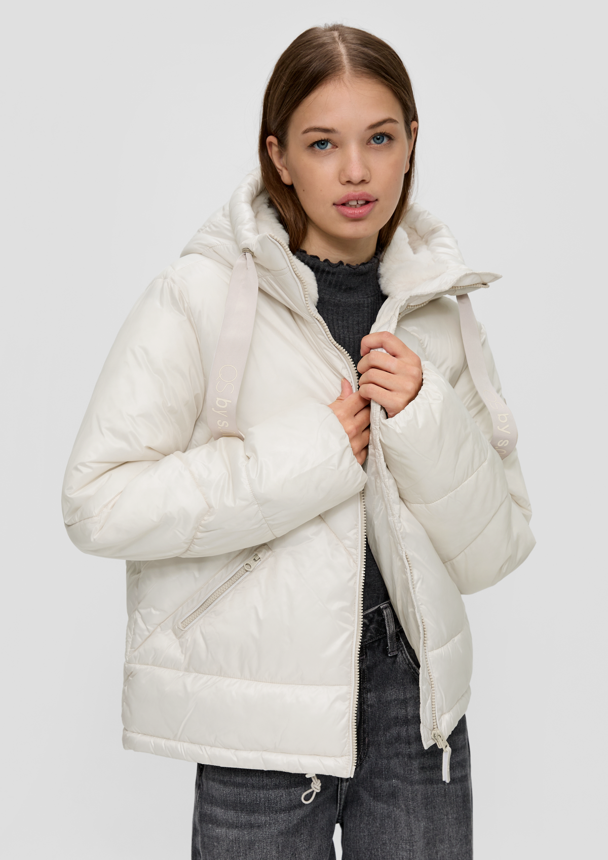 Off white quilted jacket best sale