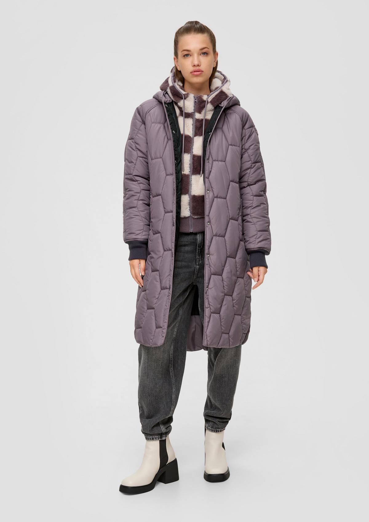 s.Oliver Quilted coat with a hood