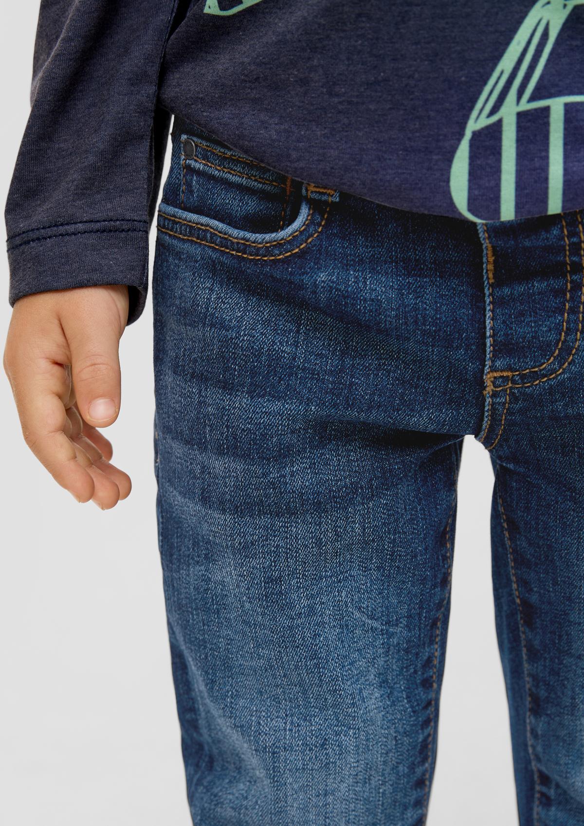 s.Oliver Slim fit: Jeans with embroidery