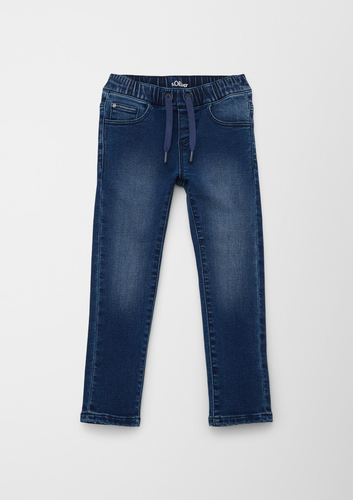 s.Oliver Slim fit: jeans with an elasticated waistband