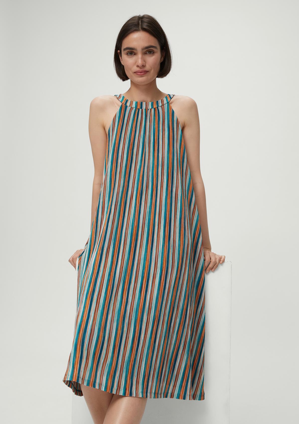s.Oliver Midi dress with textured stripes