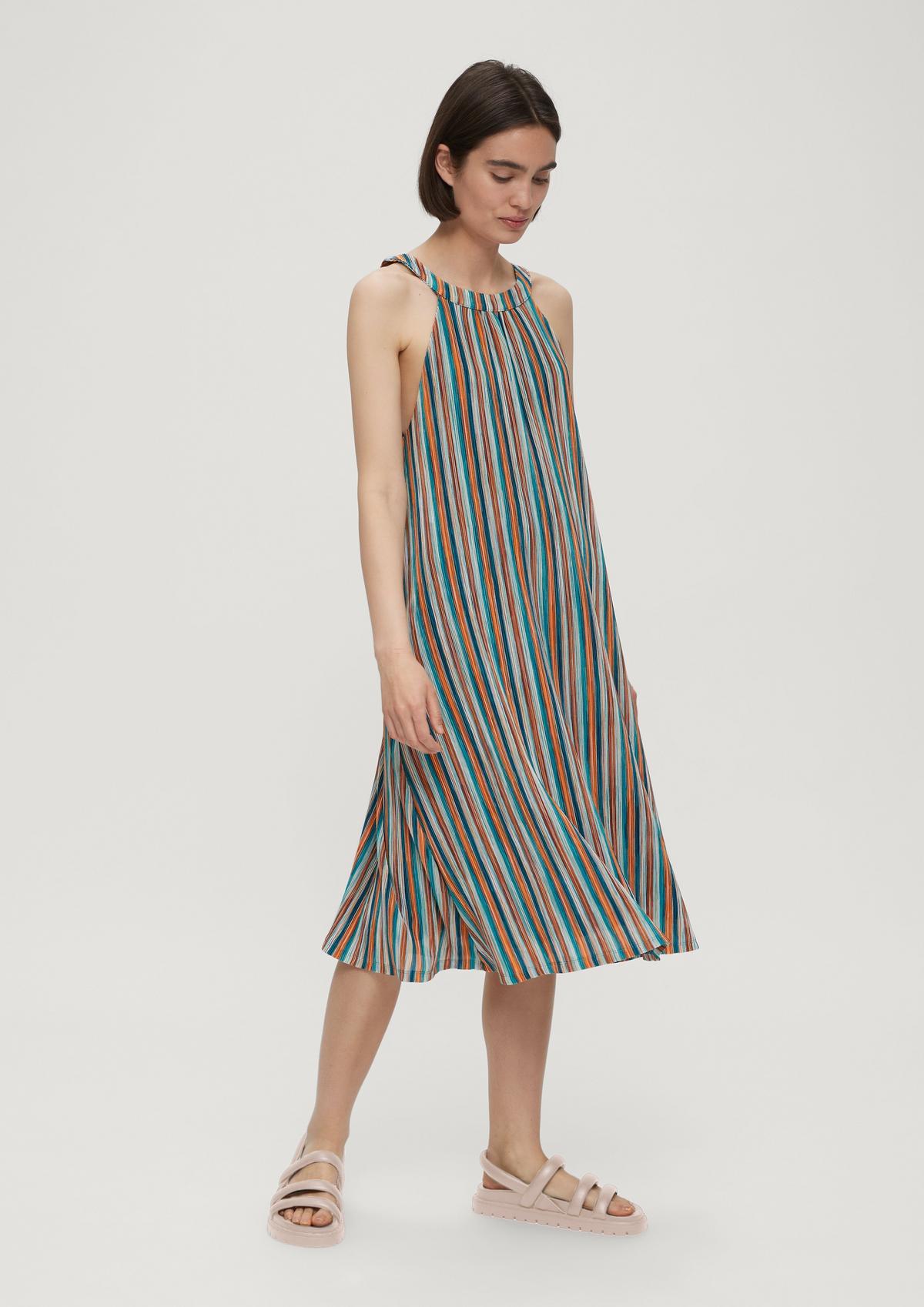 s.Oliver Midi-jurk met gestructureerde strepen
