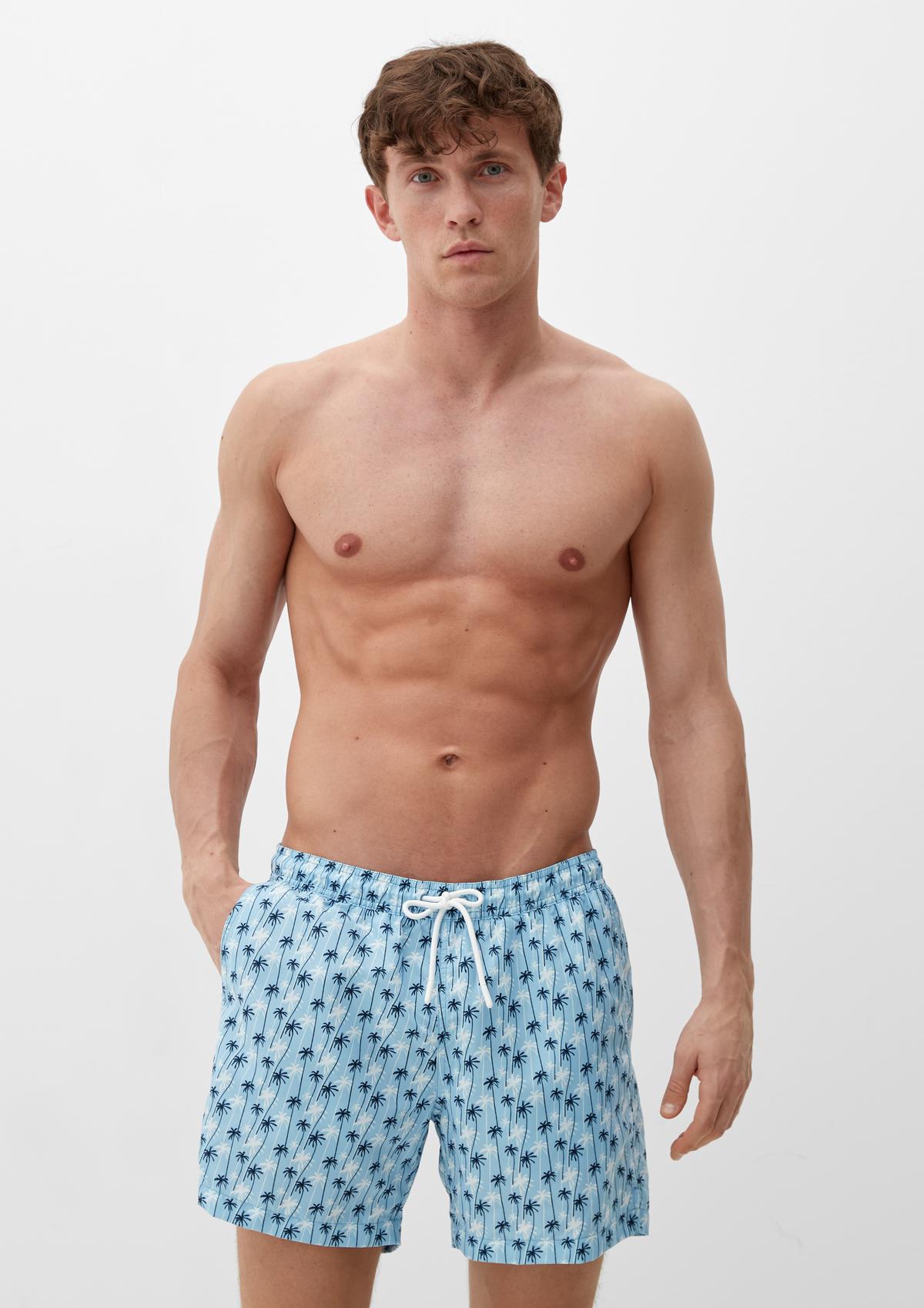 s.Oliver Swim shorts with an all-over print