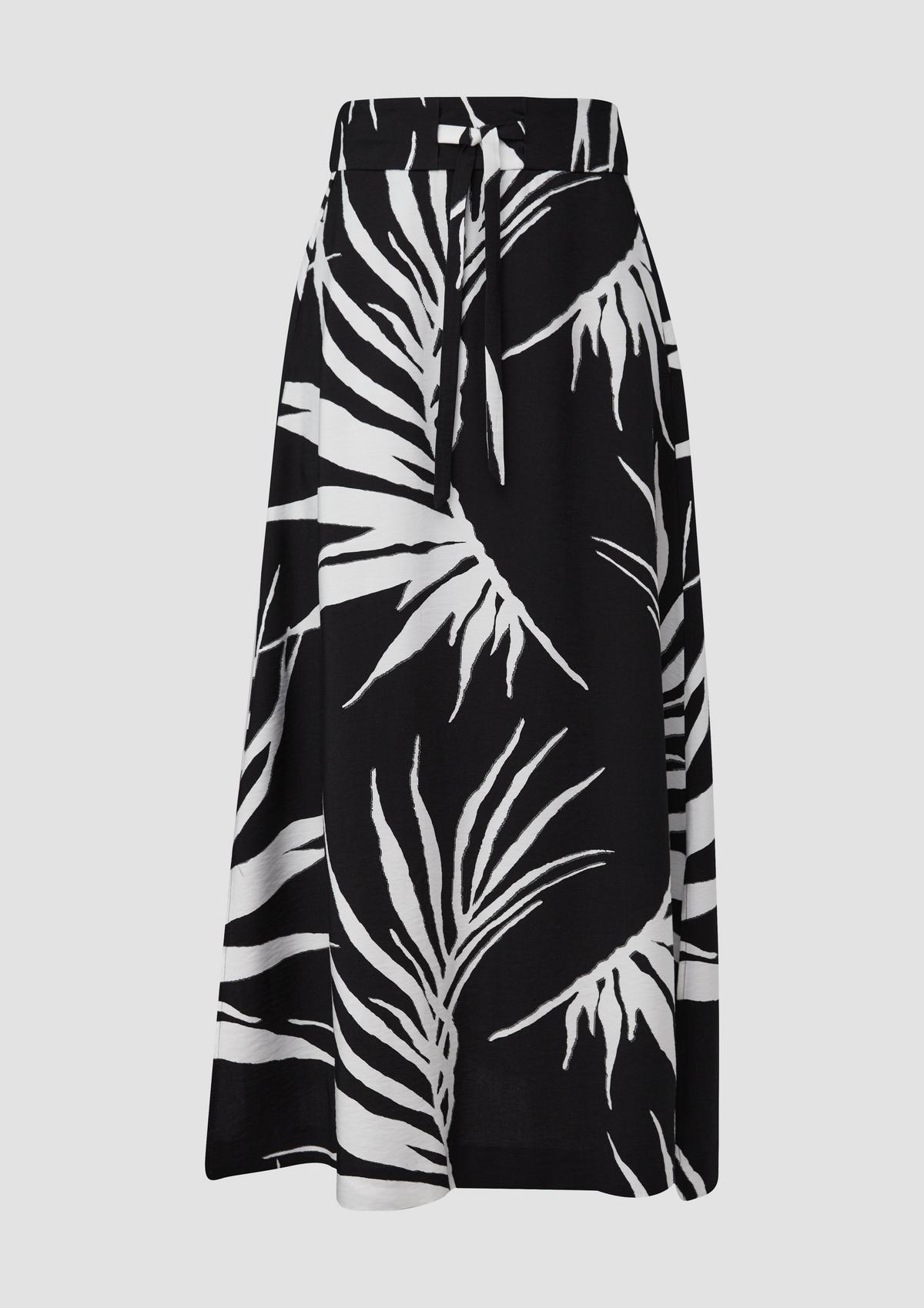 Blended Viscose Maxi Skirt Black Comma blended-viscose-maxi-skirt-black-comma
