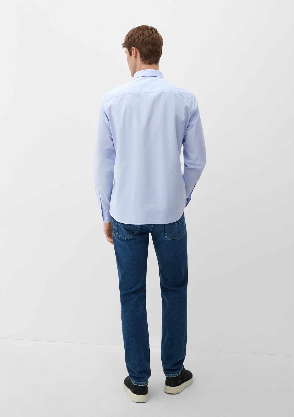 s.Oliver Slim: overhemd van elastisch katoen